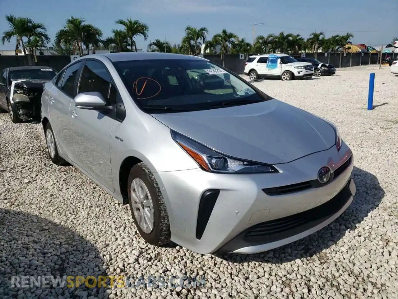 1 Photograph of a damaged car JTDKAMFU1M3133992 TOYOTA PRIUS 2021