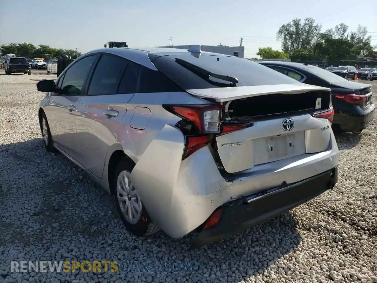 3 Photograph of a damaged car JTDKAMFU1M3133992 TOYOTA PRIUS 2021