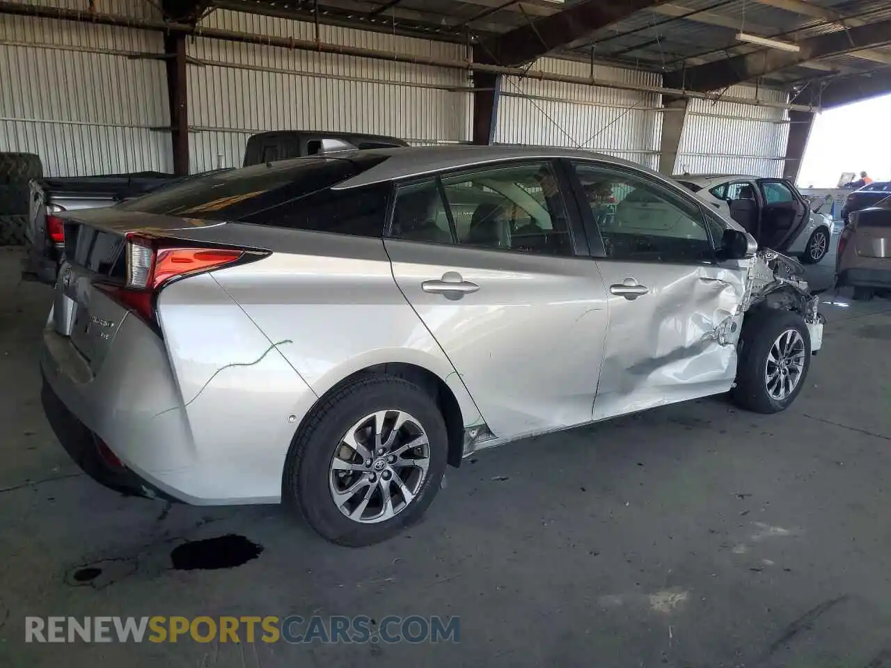 3 Photograph of a damaged car JTDKAMFU1M3134849 TOYOTA PRIUS 2021