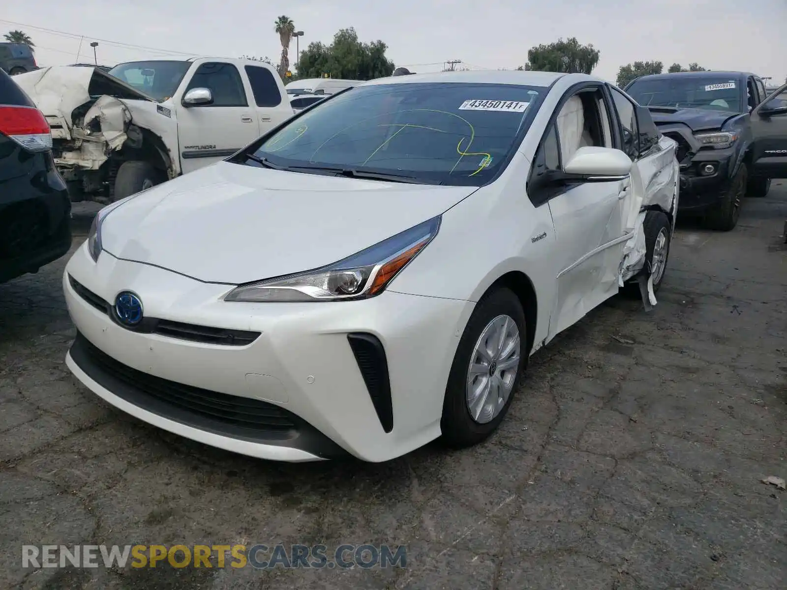 2 Photograph of a damaged car JTDKAMFU1M3135791 TOYOTA PRIUS 2021