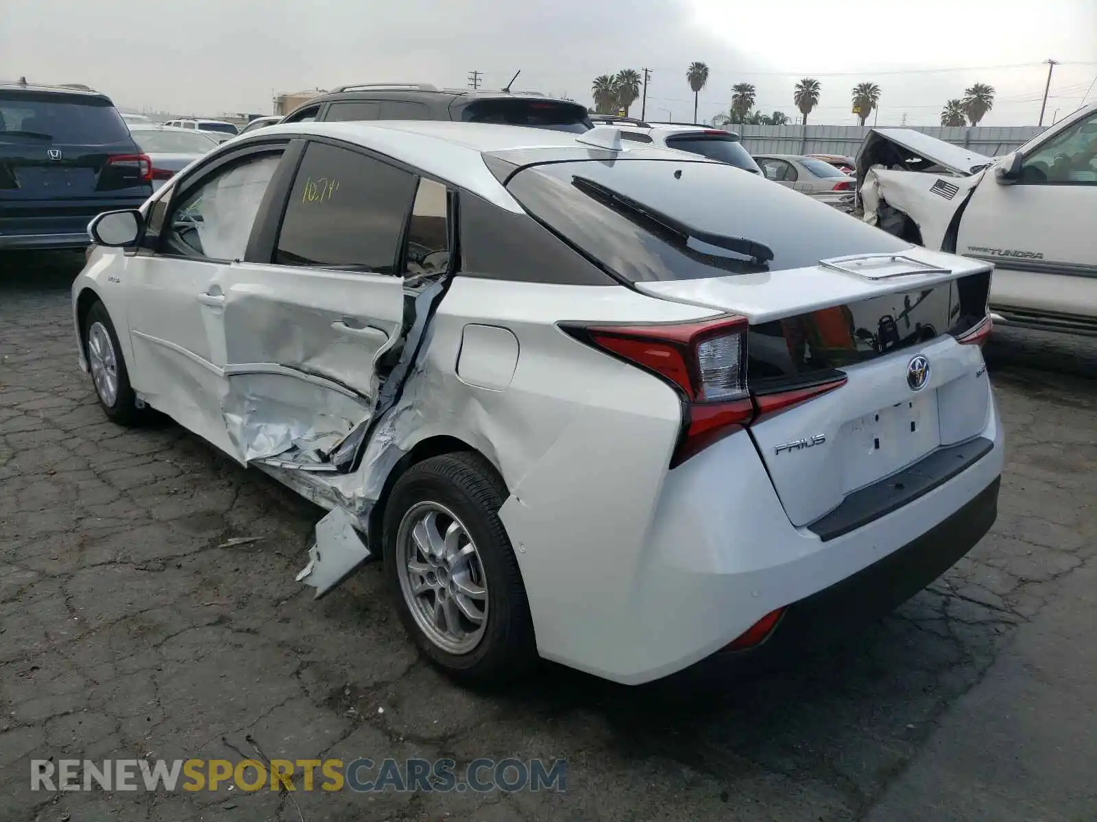 3 Photograph of a damaged car JTDKAMFU1M3135791 TOYOTA PRIUS 2021