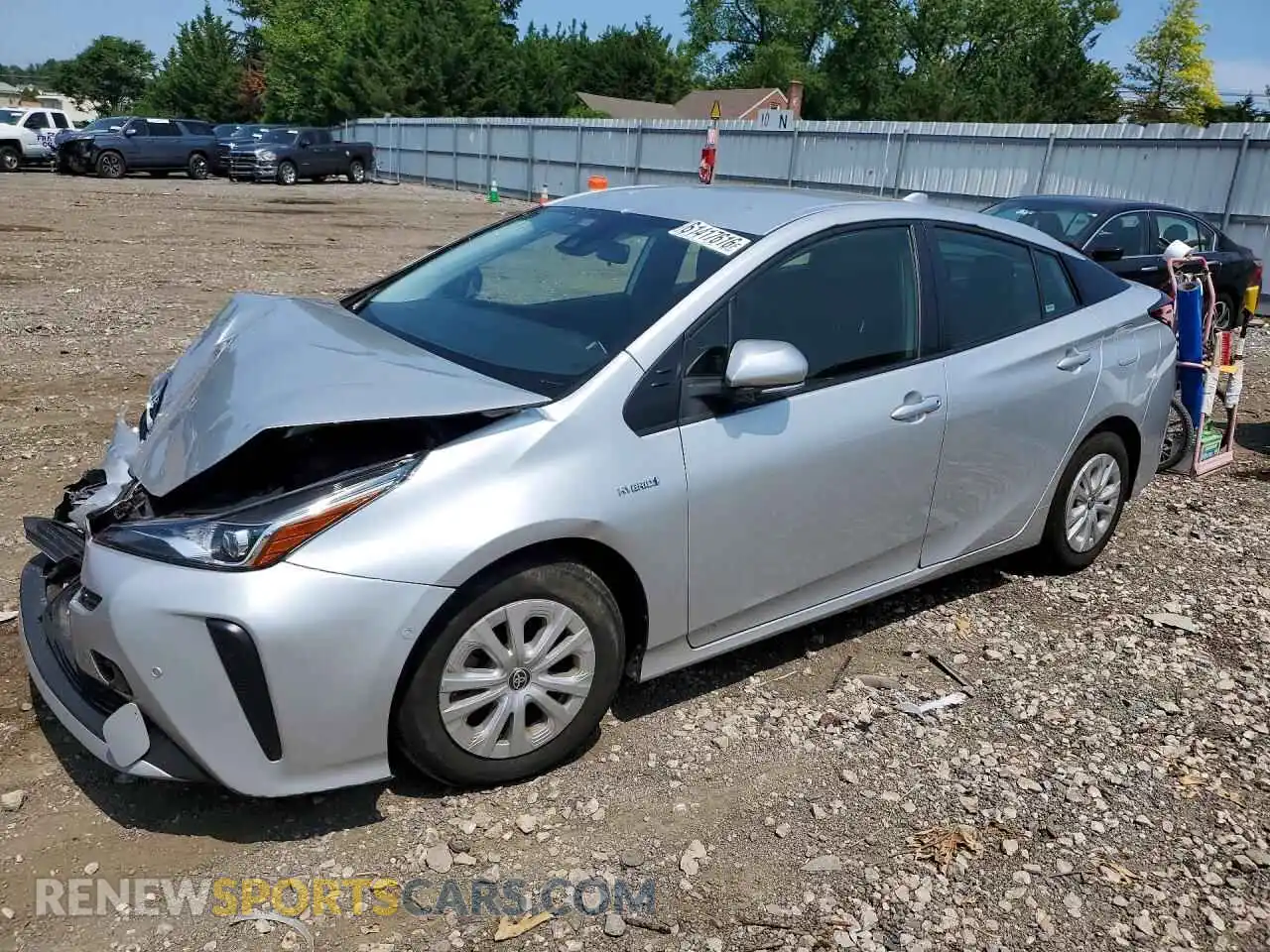 1 Photograph of a damaged car JTDKAMFU1M3145818 TOYOTA PRIUS 2021