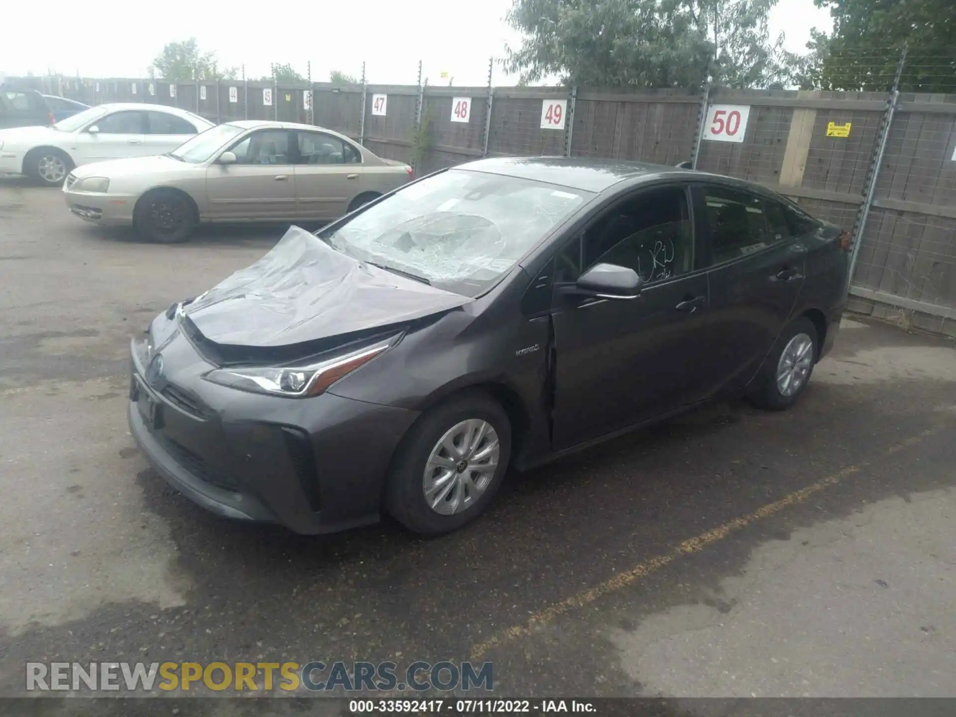 2 Photograph of a damaged car JTDKAMFU1M3148654 TOYOTA PRIUS 2021
