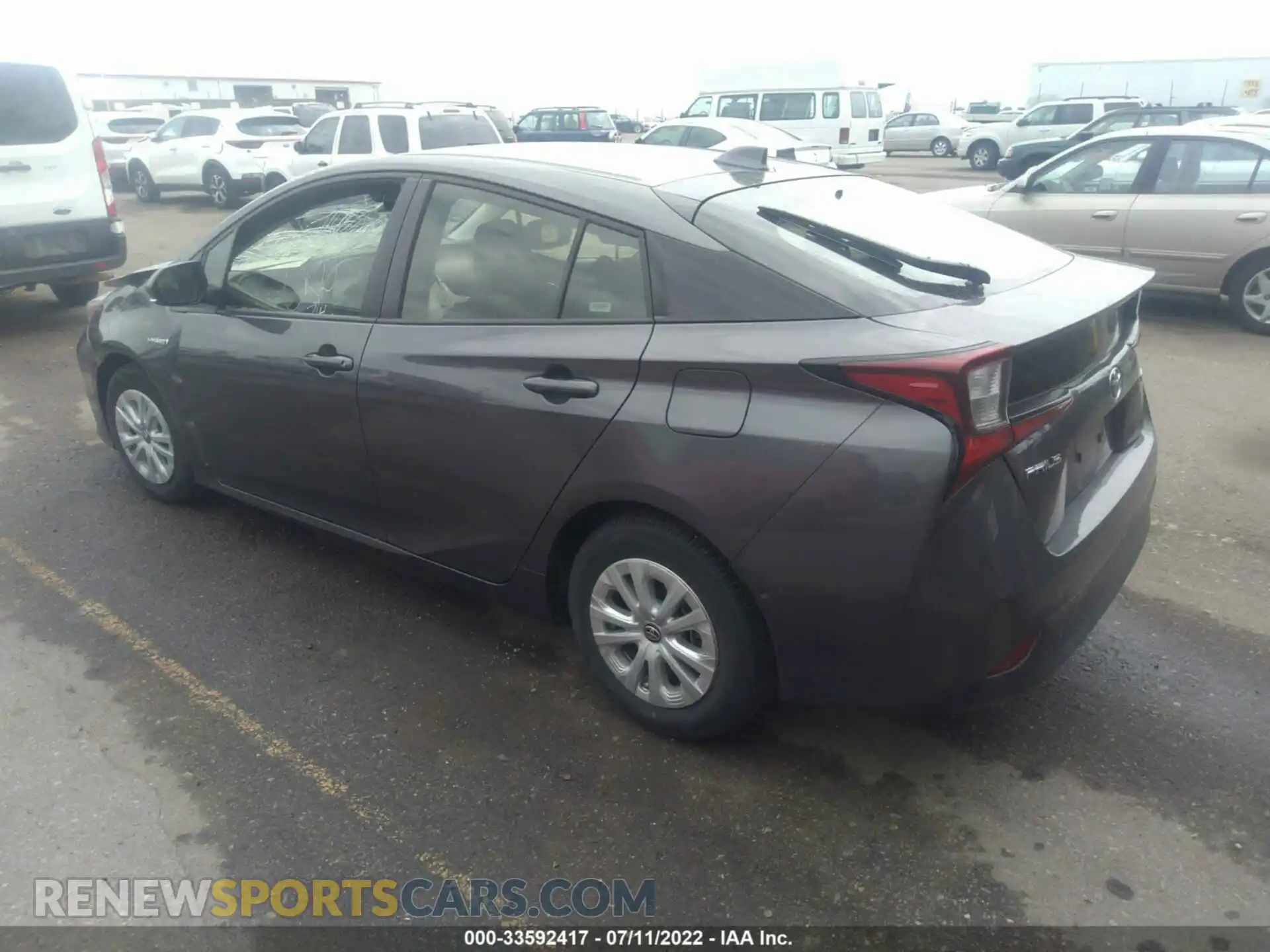 3 Photograph of a damaged car JTDKAMFU1M3148654 TOYOTA PRIUS 2021