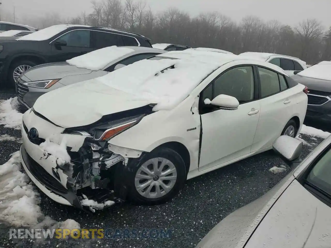 1 Photograph of a damaged car JTDKAMFU1M3151540 TOYOTA PRIUS 2021