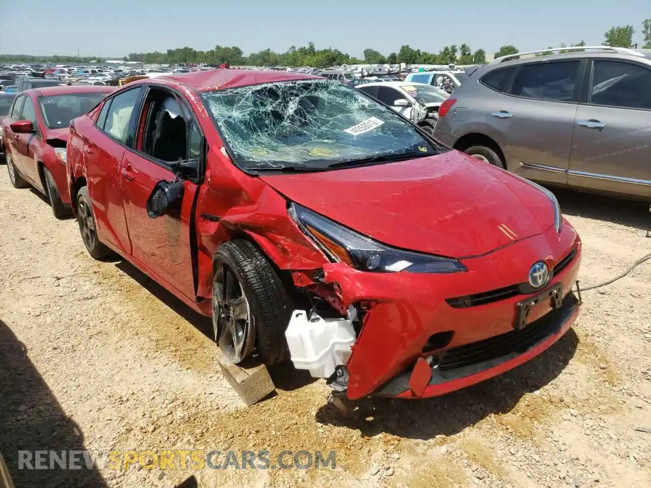 1 Photograph of a damaged car JTDKAMFU2M3128459 TOYOTA PRIUS 2021