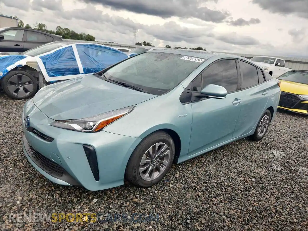 1 fotografías del automóvil dañado JTDKAMFU2M3145665 TOYOTA PRIUS 2021