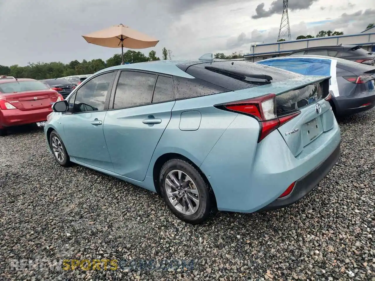 2 fotografías del automóvil dañado JTDKAMFU2M3145665 TOYOTA PRIUS 2021