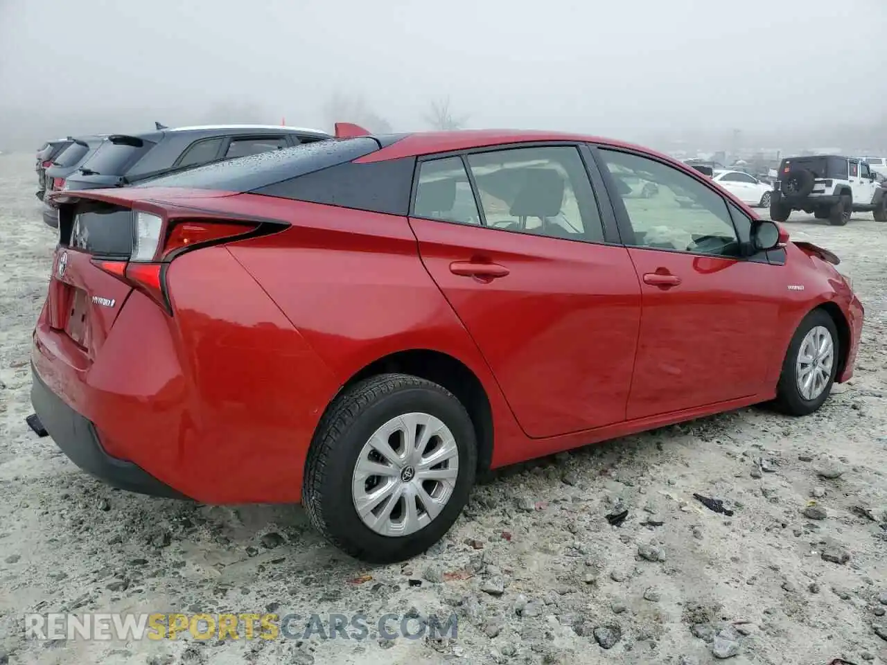 3 fotografías del automóvil dañado JTDKAMFU2M3147948 TOYOTA PRIUS 2021