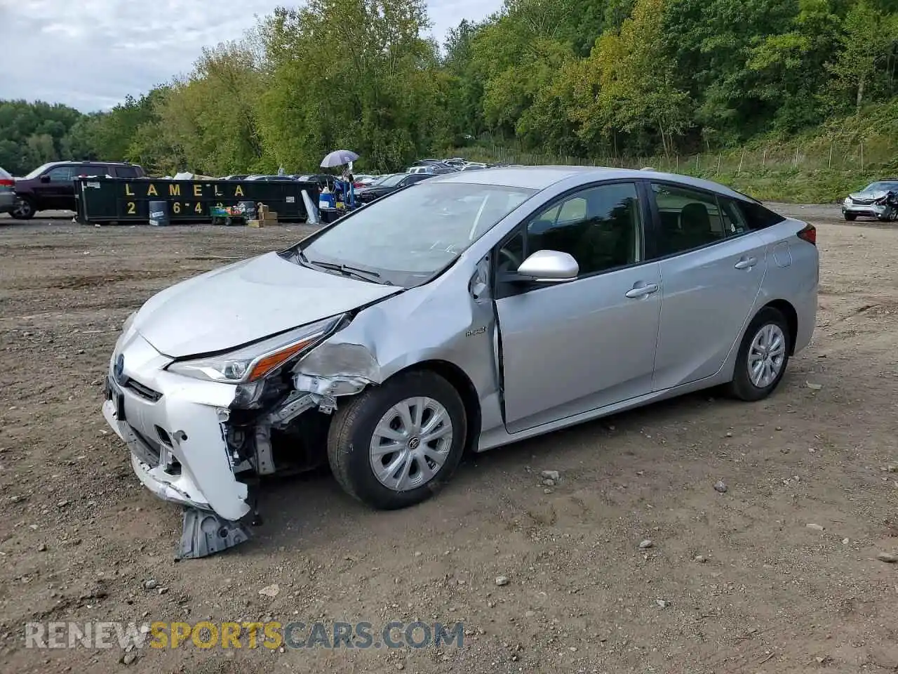 1 Photograph of a damaged car JTDKAMFU2M3152289 TOYOTA PRIUS 2021
