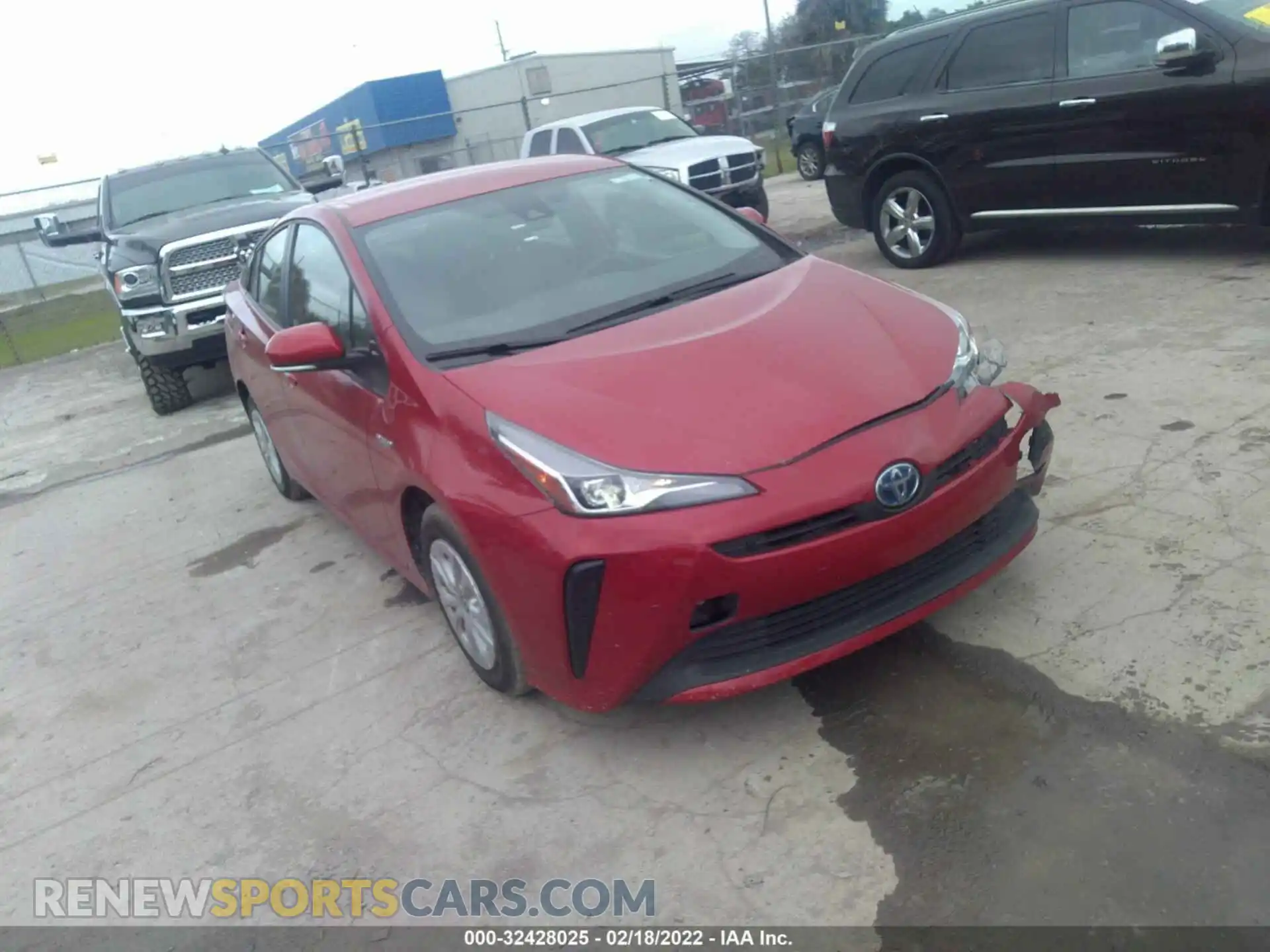 1 Photograph of a damaged car JTDKAMFU2M3152423 TOYOTA PRIUS 2021