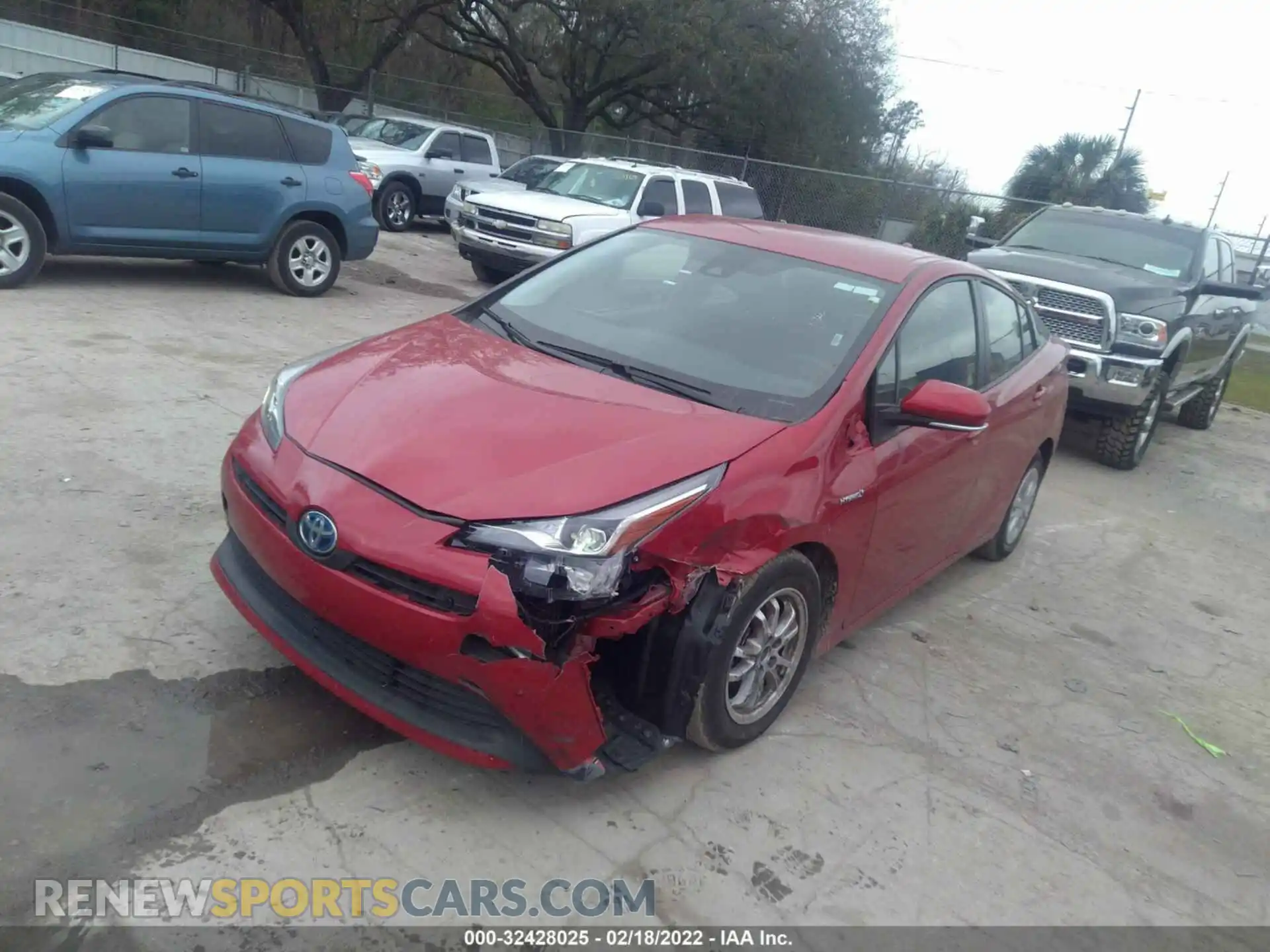 2 Photograph of a damaged car JTDKAMFU2M3152423 TOYOTA PRIUS 2021
