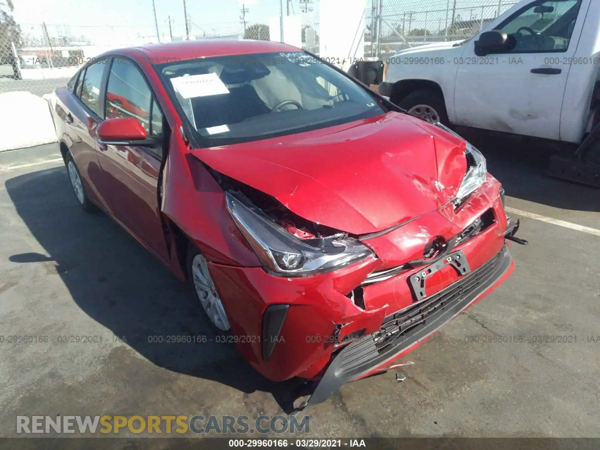 1 Photograph of a damaged car JTDKAMFU3M3130771 TOYOTA PRIUS 2021