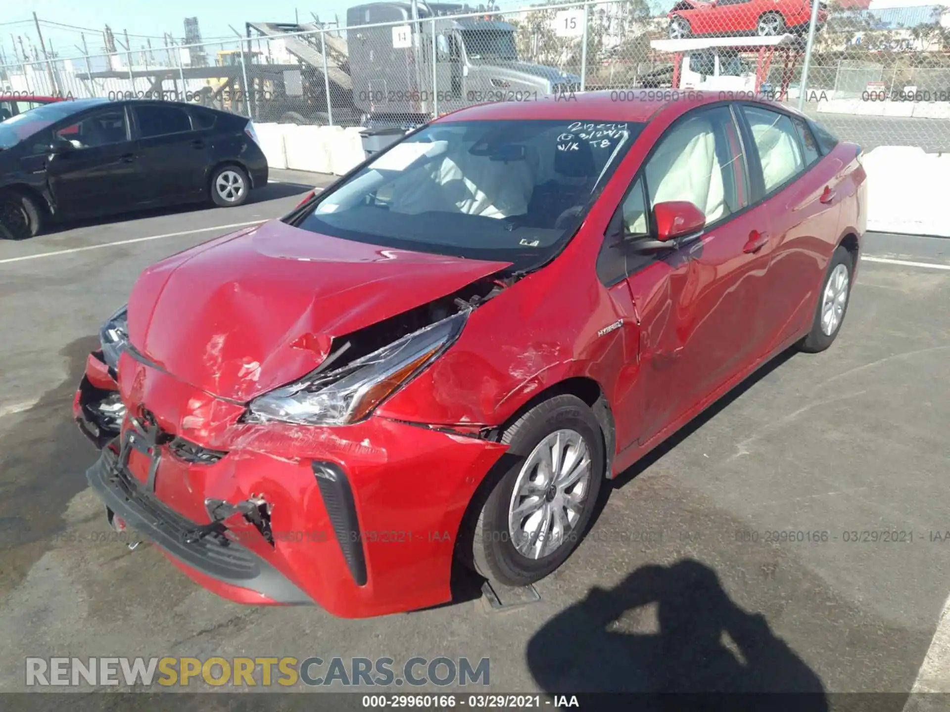 2 Photograph of a damaged car JTDKAMFU3M3130771 TOYOTA PRIUS 2021