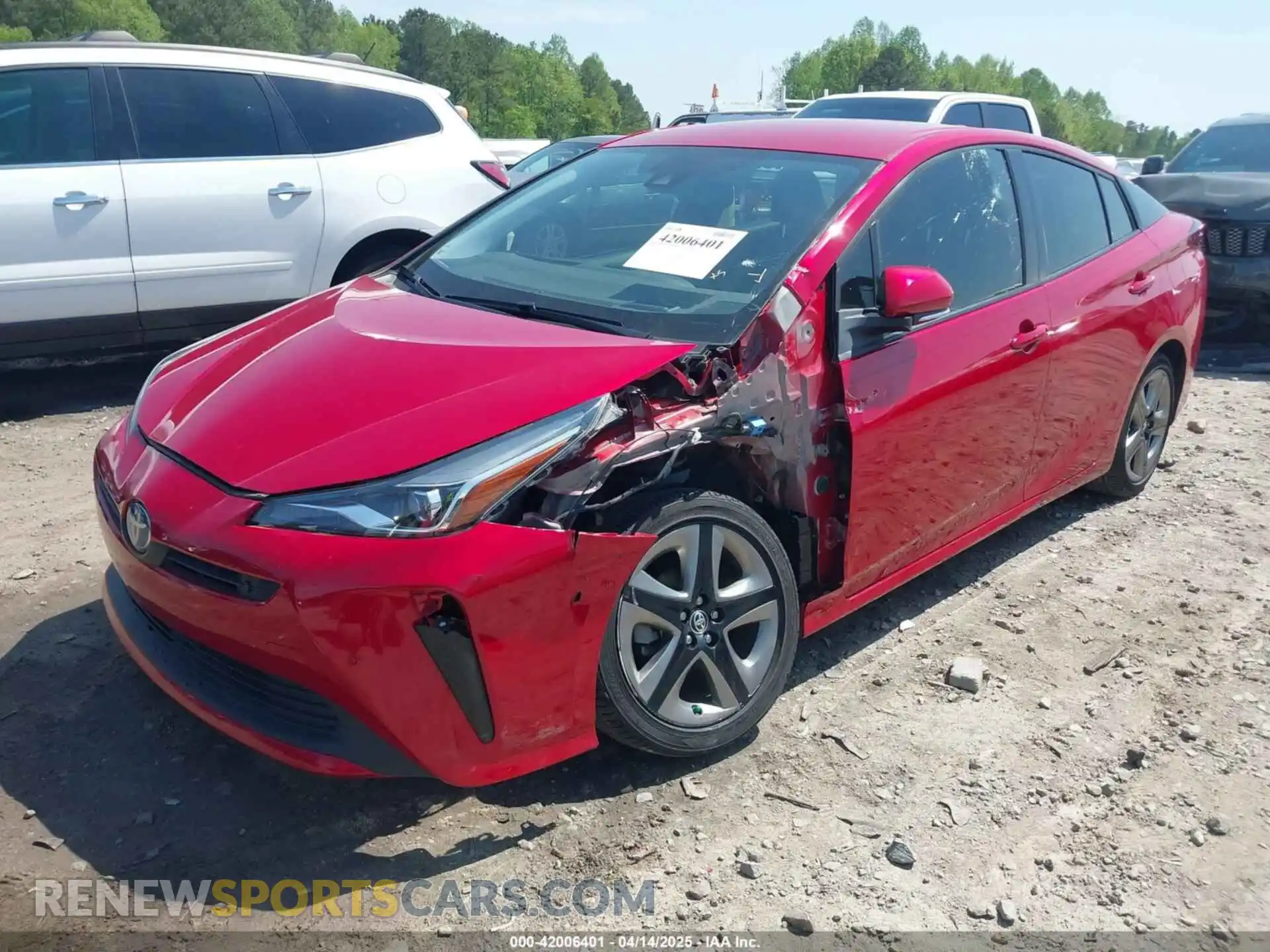 2 Photograph of a damaged car JTDKAMFU3M3138708 TOYOTA PRIUS 2021