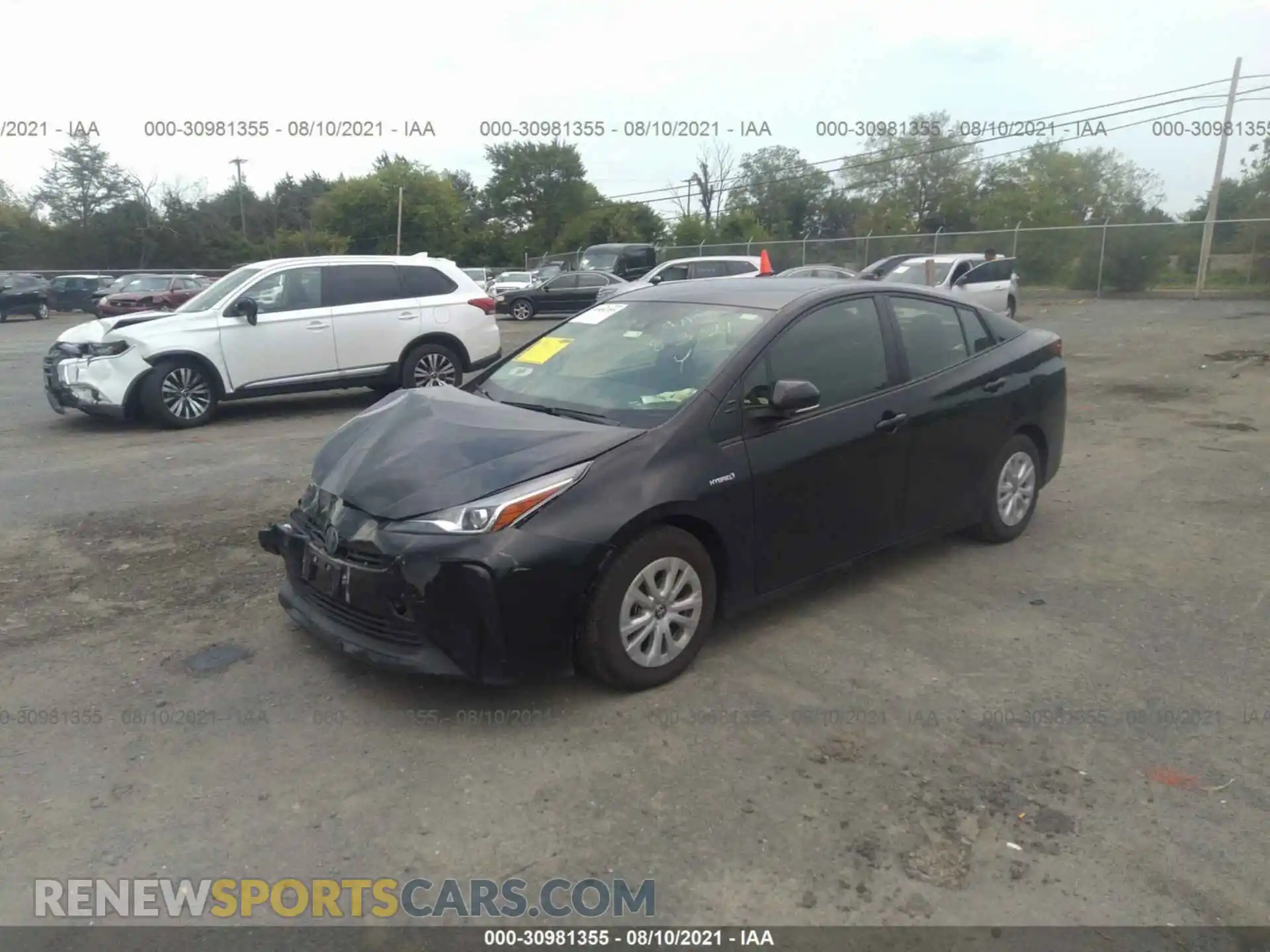 2 Photograph of a damaged car JTDKAMFU3M3141379 TOYOTA PRIUS 2021