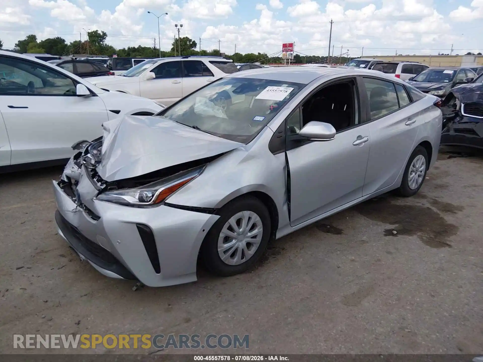 2 Photograph of a damaged car JTDKAMFU3M3142788 TOYOTA PRIUS 2021