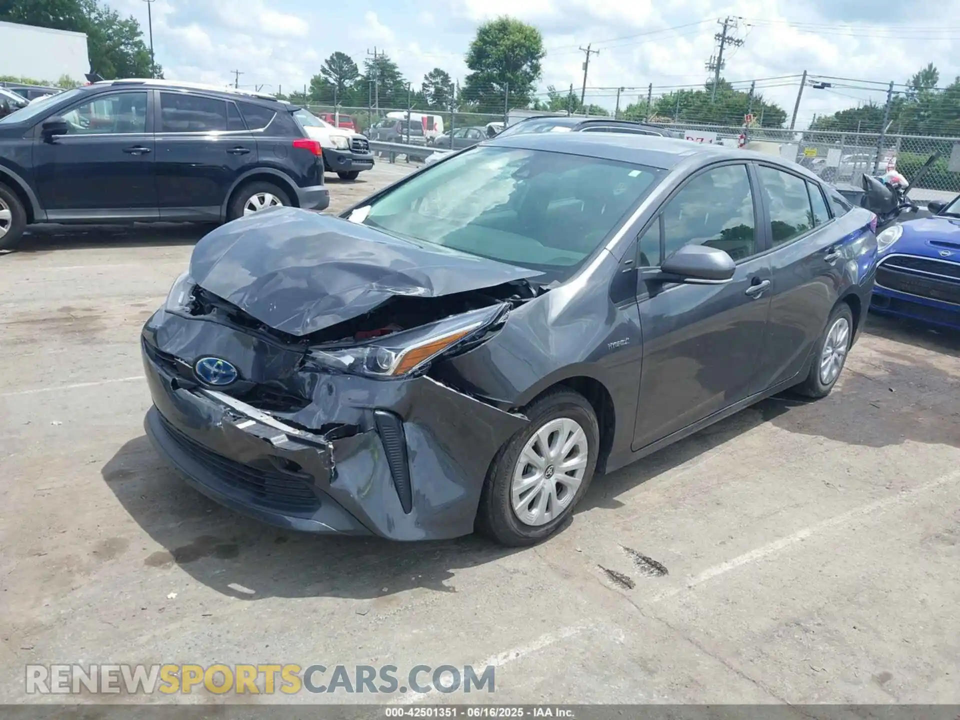 2 Photograph of a damaged car JTDKAMFU3M3152785 TOYOTA PRIUS 2021