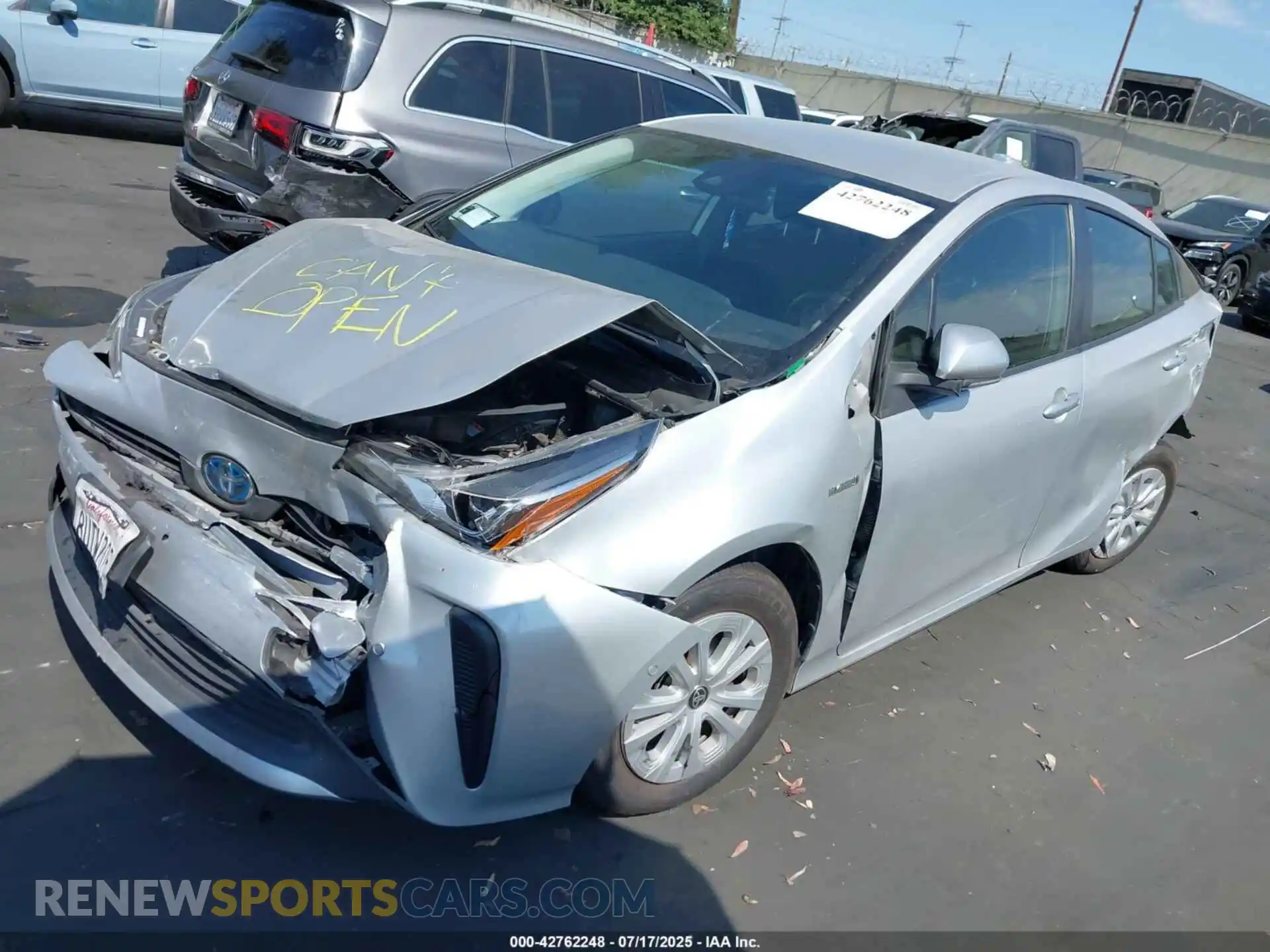 2 Photograph of a damaged car JTDKAMFU4M3137700 TOYOTA PRIUS 2021