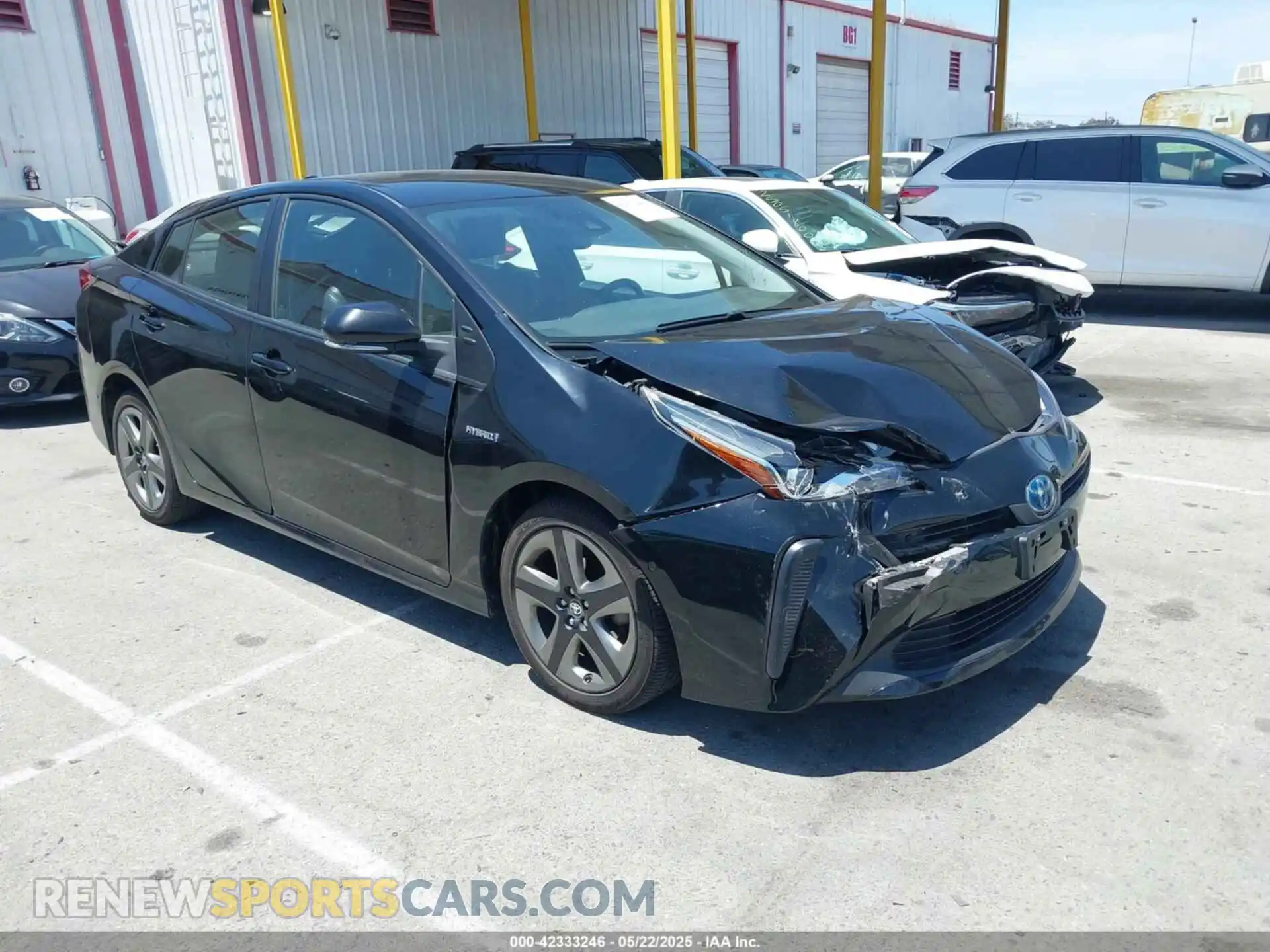 1 Photograph of a damaged car JTDKAMFU4M3143948 TOYOTA PRIUS 2021