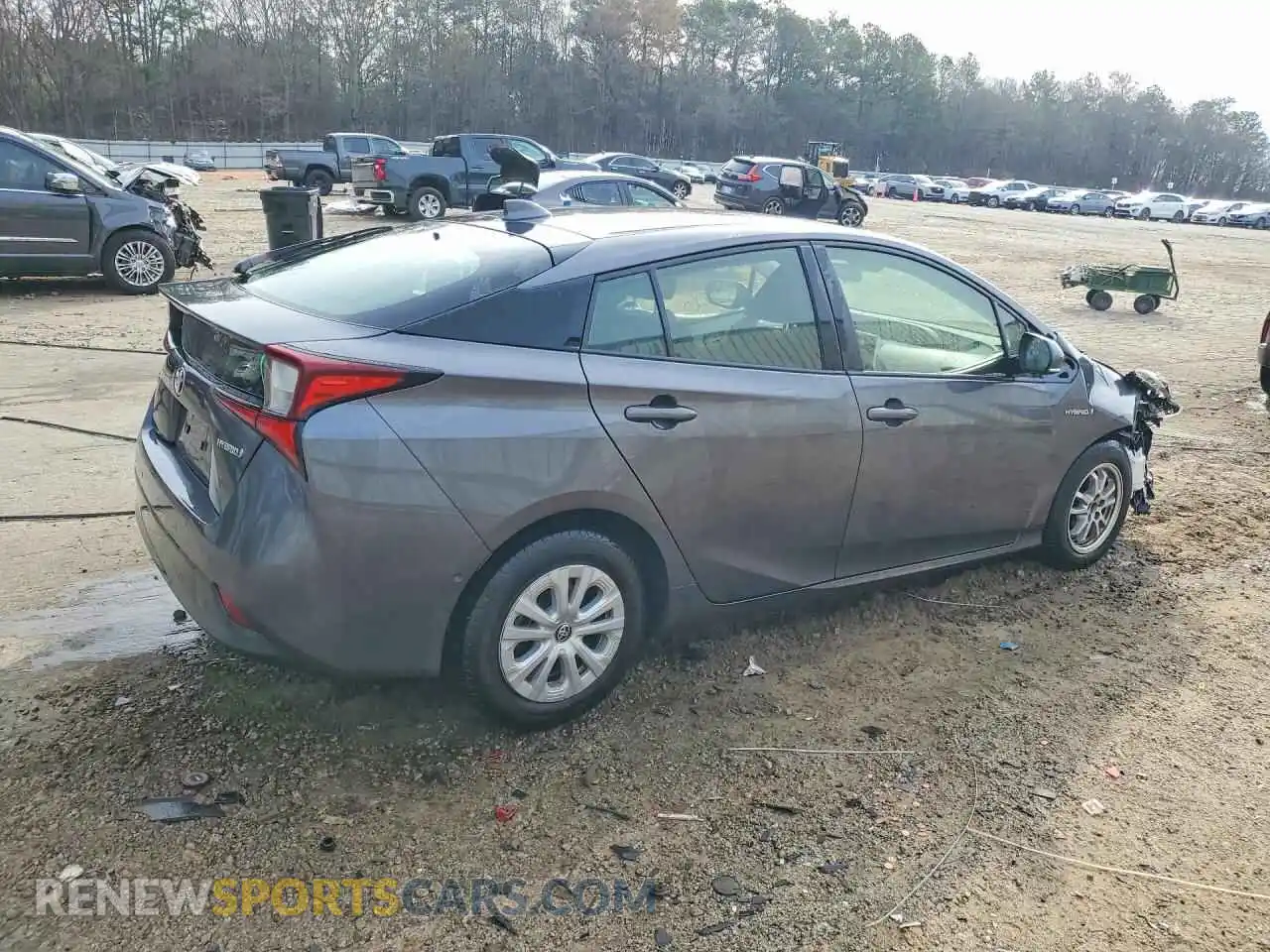 3 fotografías del automóvil dañado JTDKAMFU4M3150740 TOYOTA PRIUS 2021