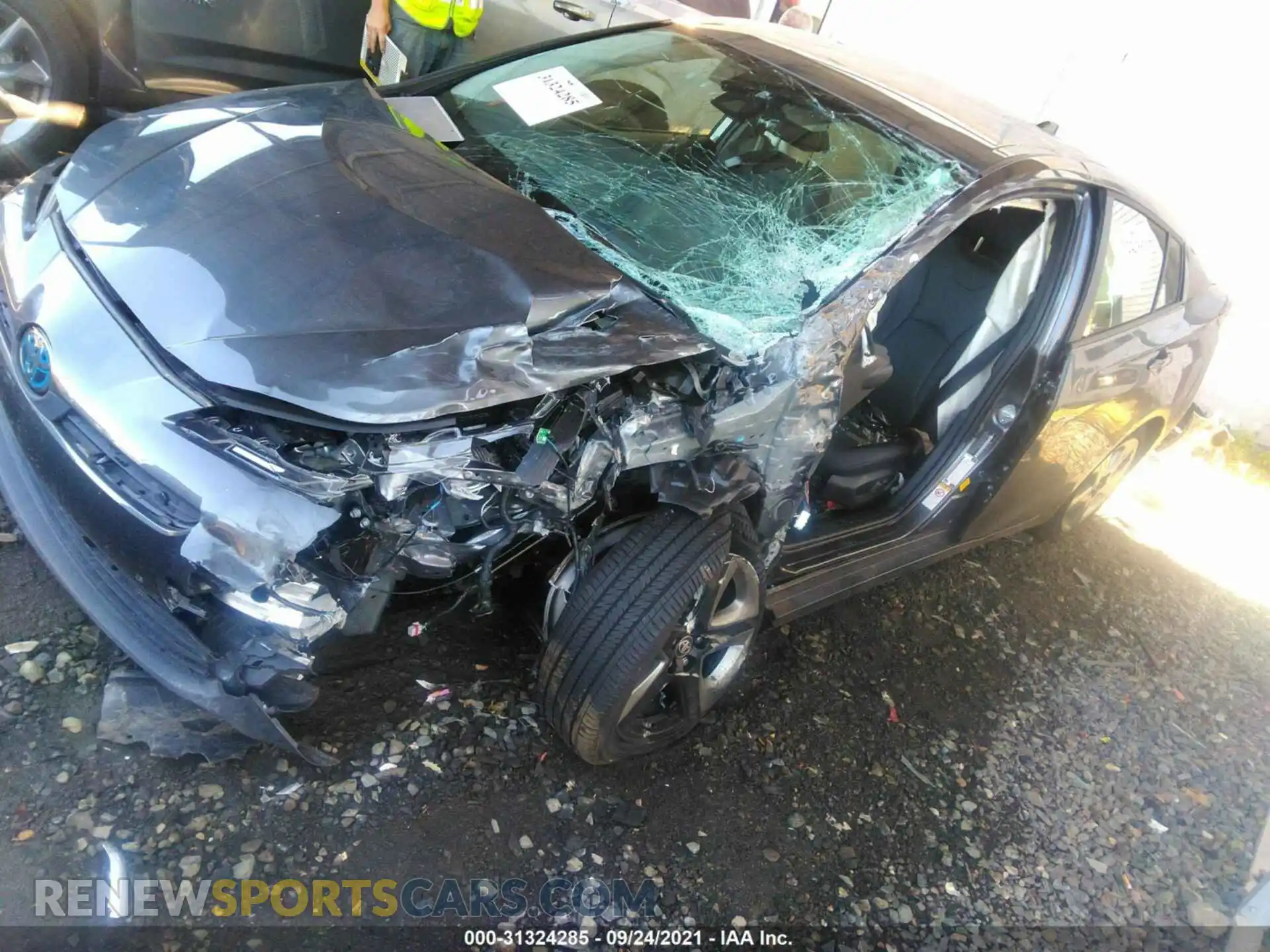 2 Photograph of a damaged car JTDKAMFU5M3131940 TOYOTA PRIUS 2021