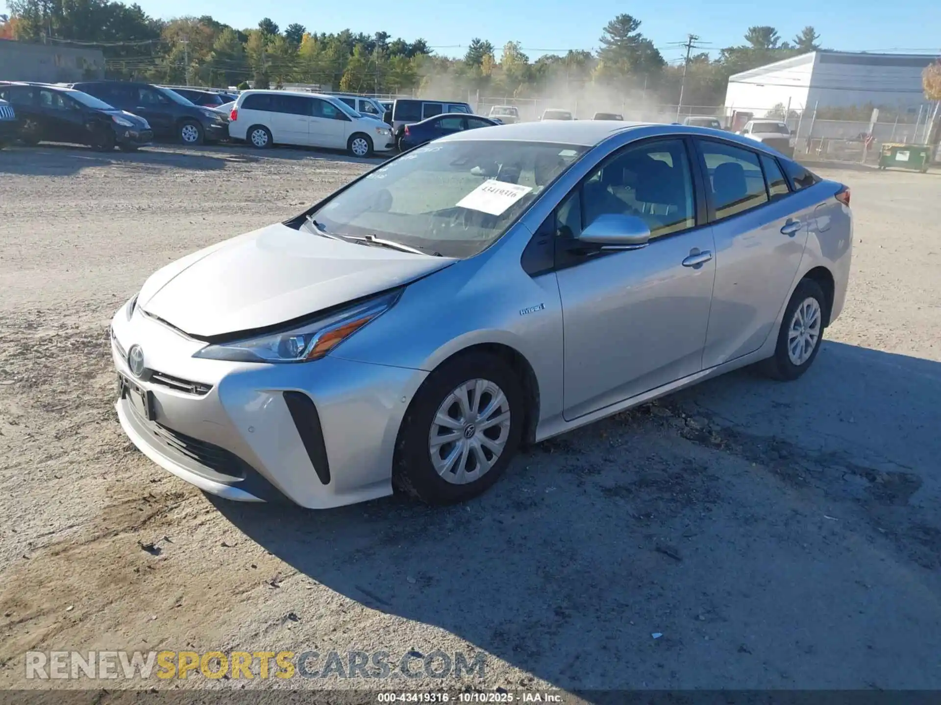 2 Photograph of a damaged car JTDKAMFU5M3140153 TOYOTA PRIUS 2021