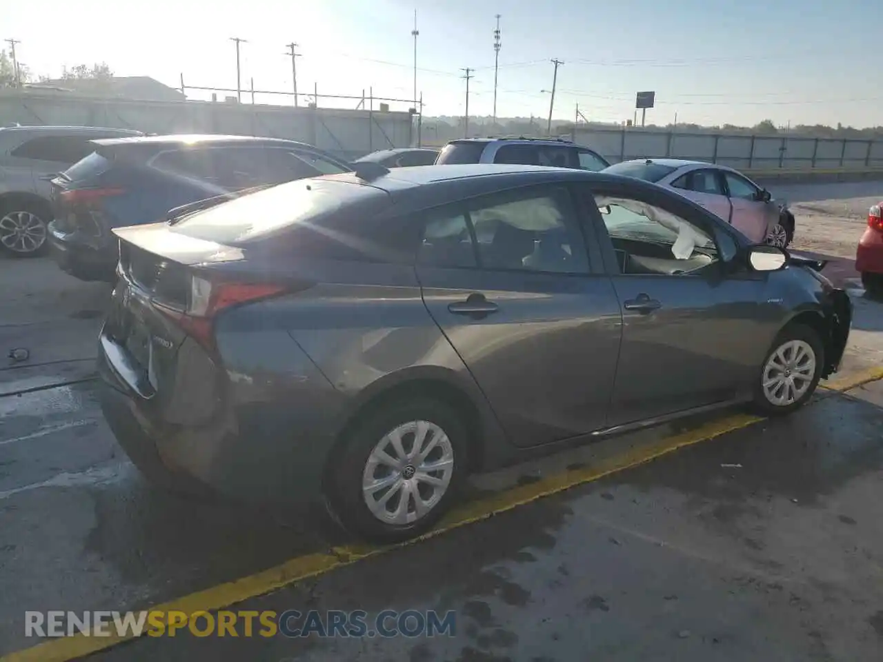3 Фотография поврежденного автомобиля JTDKAMFU5M3141142 TOYOTA PRIUS 2021