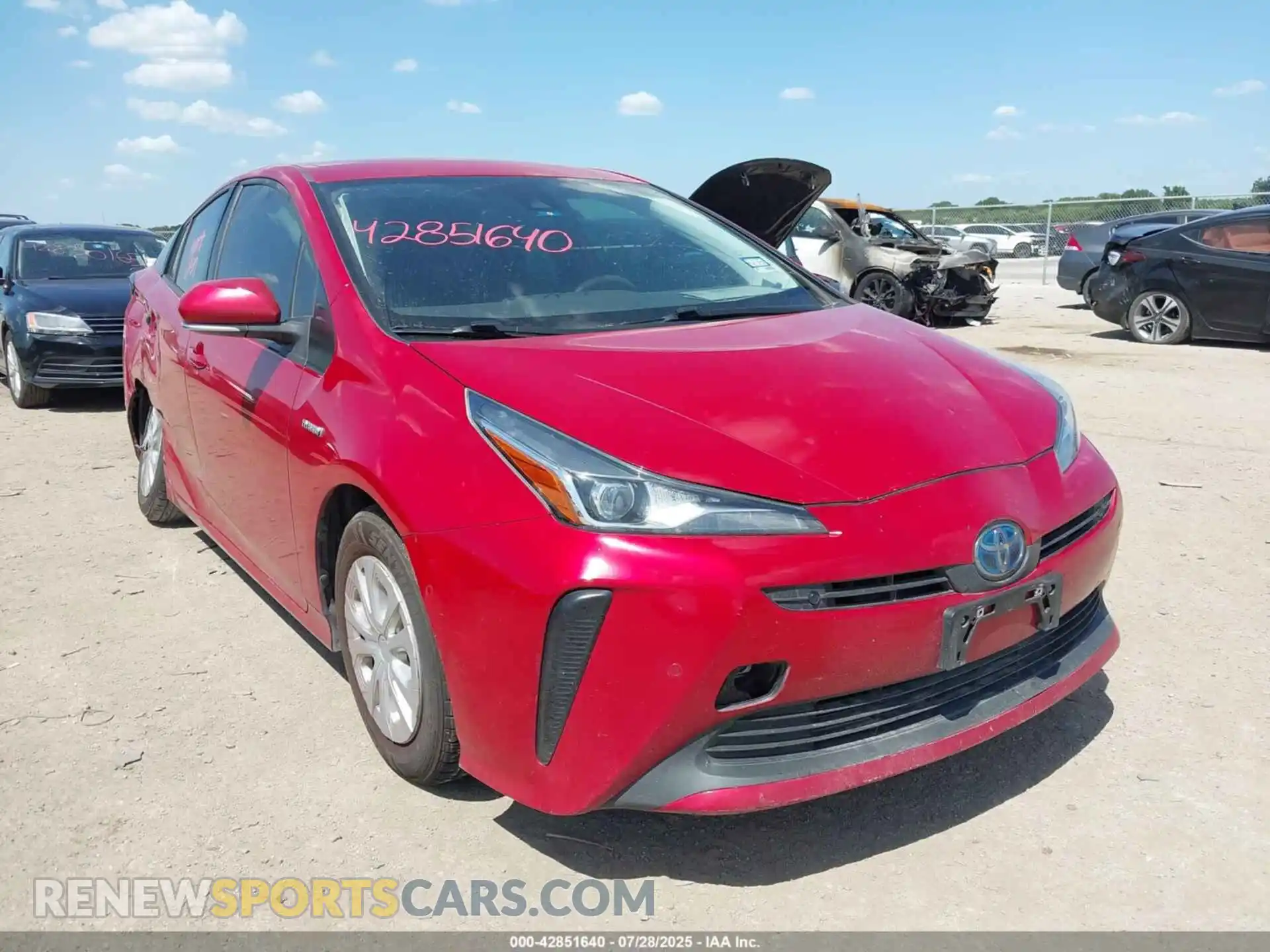 1 Photograph of a damaged car JTDKAMFU5M3145899 TOYOTA PRIUS 2021