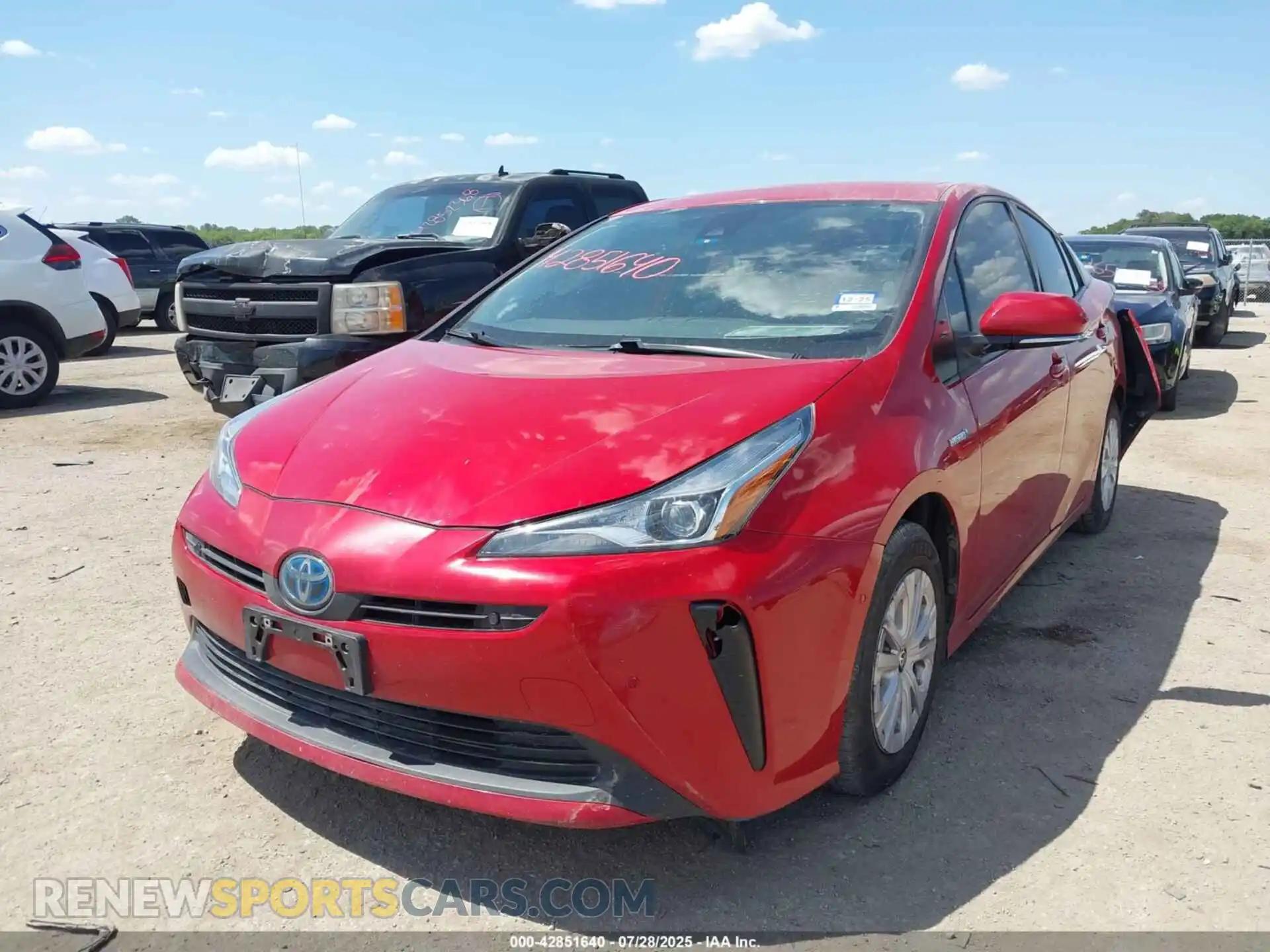 2 Photograph of a damaged car JTDKAMFU5M3145899 TOYOTA PRIUS 2021