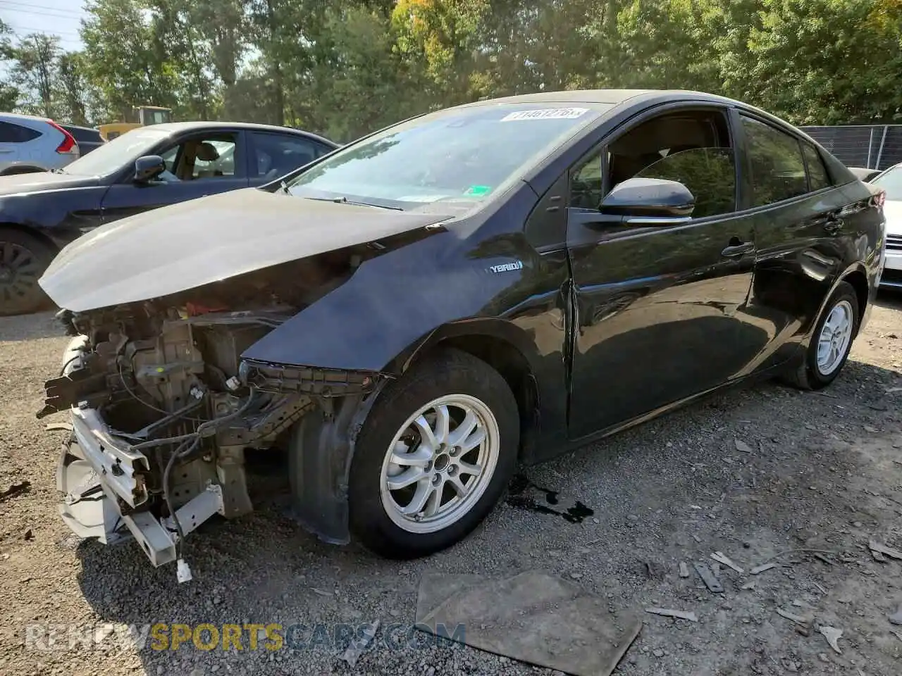 1 fotografías del automóvil dañado JTDKAMFU5M3146258 TOYOTA PRIUS 2021