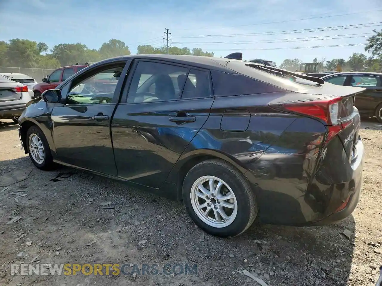 2 fotografías del automóvil dañado JTDKAMFU5M3146258 TOYOTA PRIUS 2021