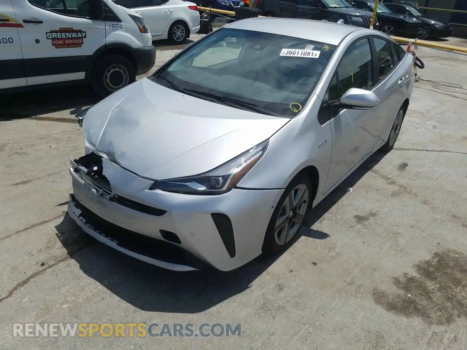 2 Photograph of a damaged car JTDKAMFU6M3134488 TOYOTA PRIUS 2021