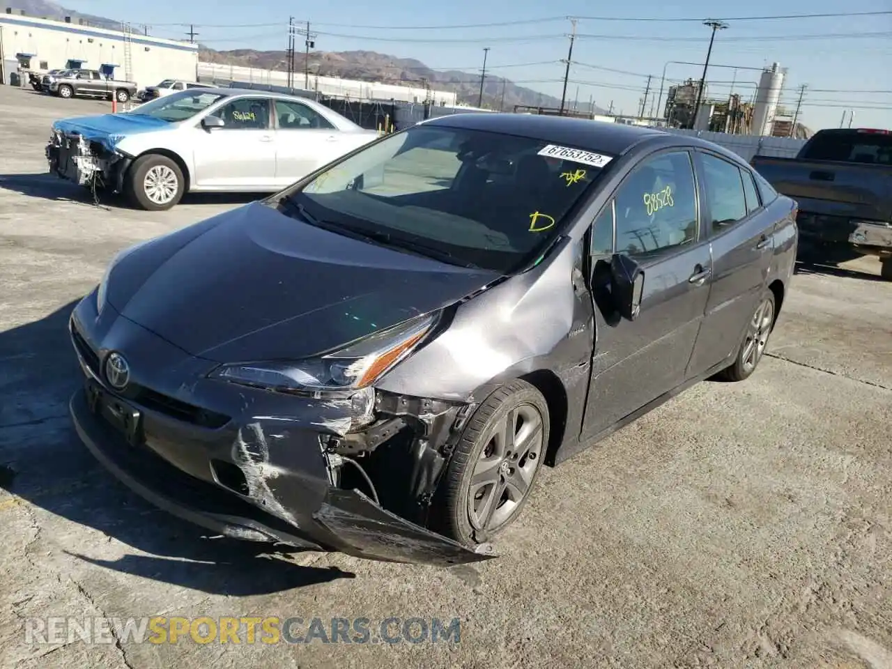 1 fotografías del automóvil dañado JTDKAMFU6M3134636 TOYOTA PRIUS 2021