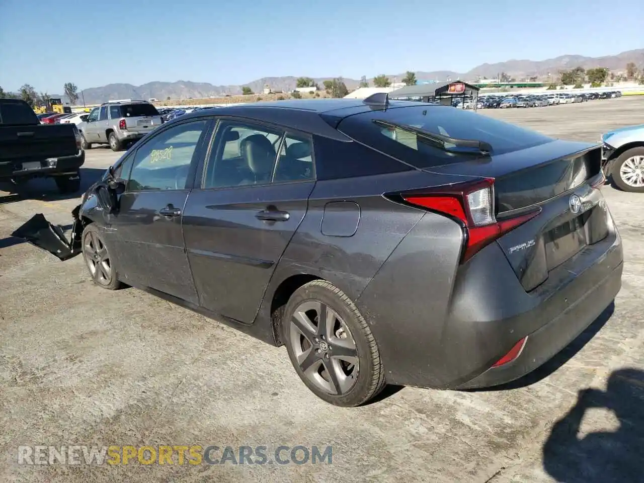 2 fotografías del automóvil dañado JTDKAMFU6M3134636 TOYOTA PRIUS 2021