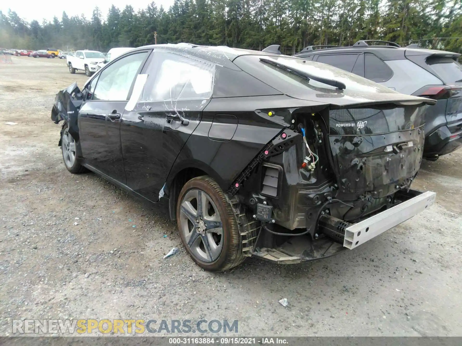 3 Photograph of a damaged car JTDKAMFU6M3136189 TOYOTA PRIUS 2021