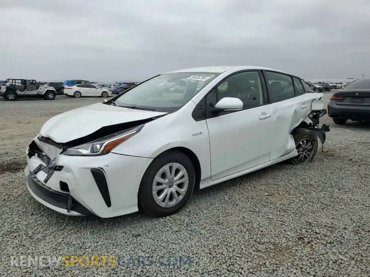 1 fotografías del automóvil dañado JTDKAMFU6M3140307 TOYOTA PRIUS 2021