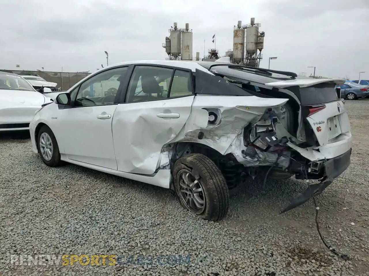 2 fotografías del automóvil dañado JTDKAMFU6M3140307 TOYOTA PRIUS 2021