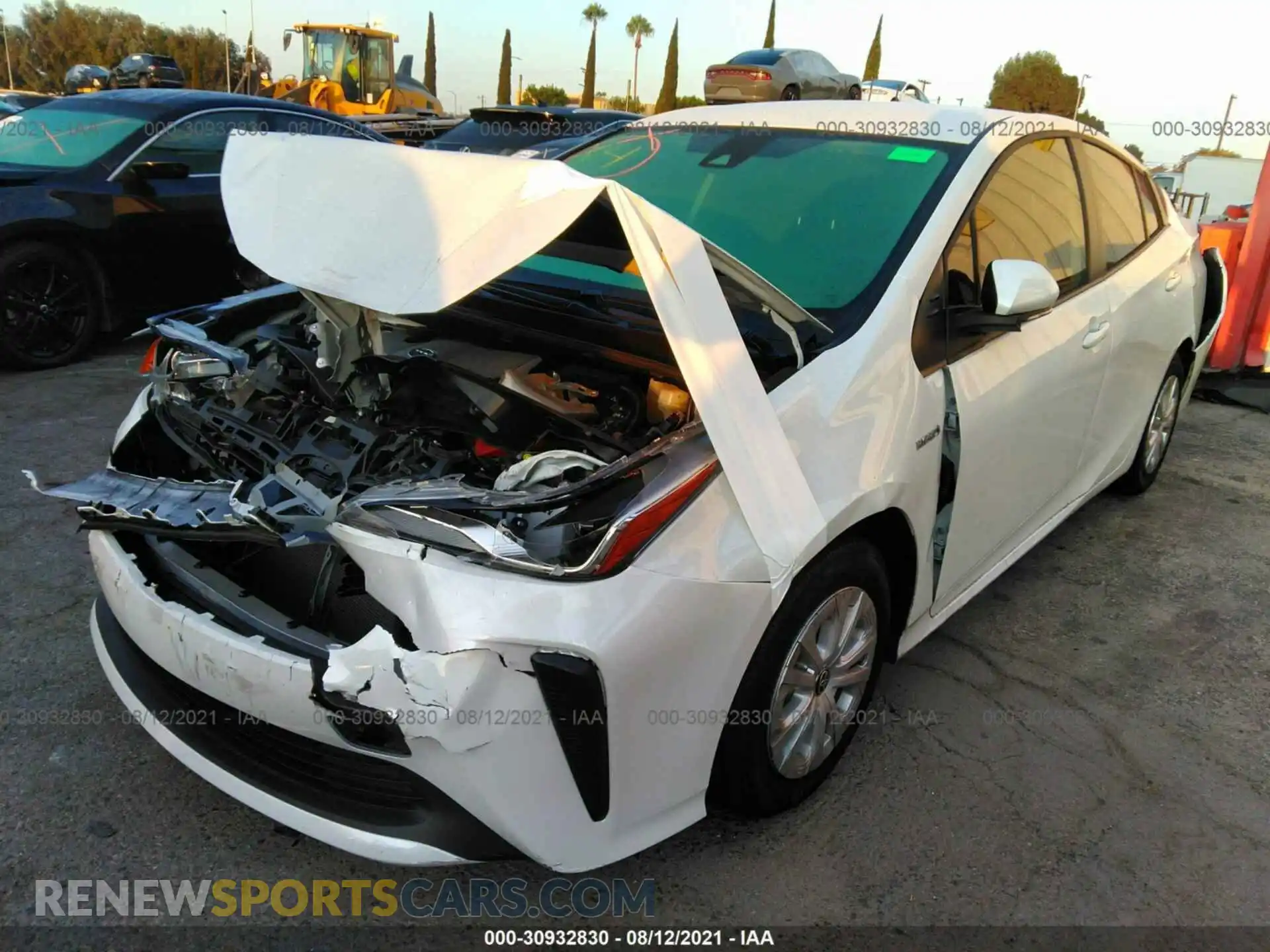 2 Photograph of a damaged car JTDKAMFU6M3144549 TOYOTA PRIUS 2021