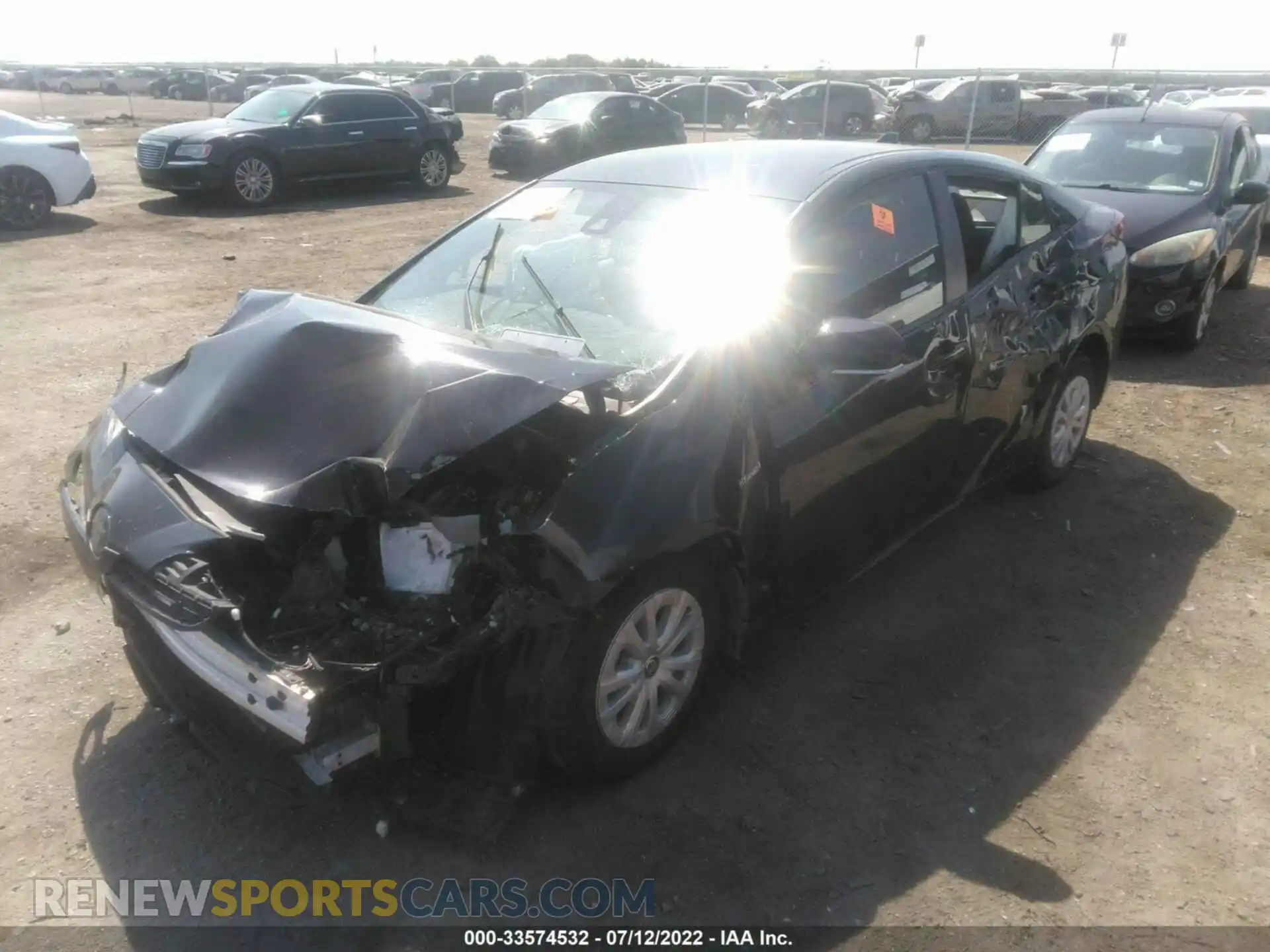 2 Photograph of a damaged car JTDKAMFU6M3148679 TOYOTA PRIUS 2021