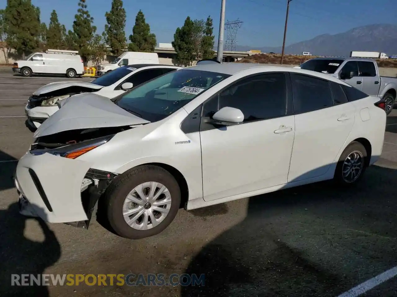 1 Photograph of a damaged car JTDKAMFU6M3152005 TOYOTA PRIUS 2021