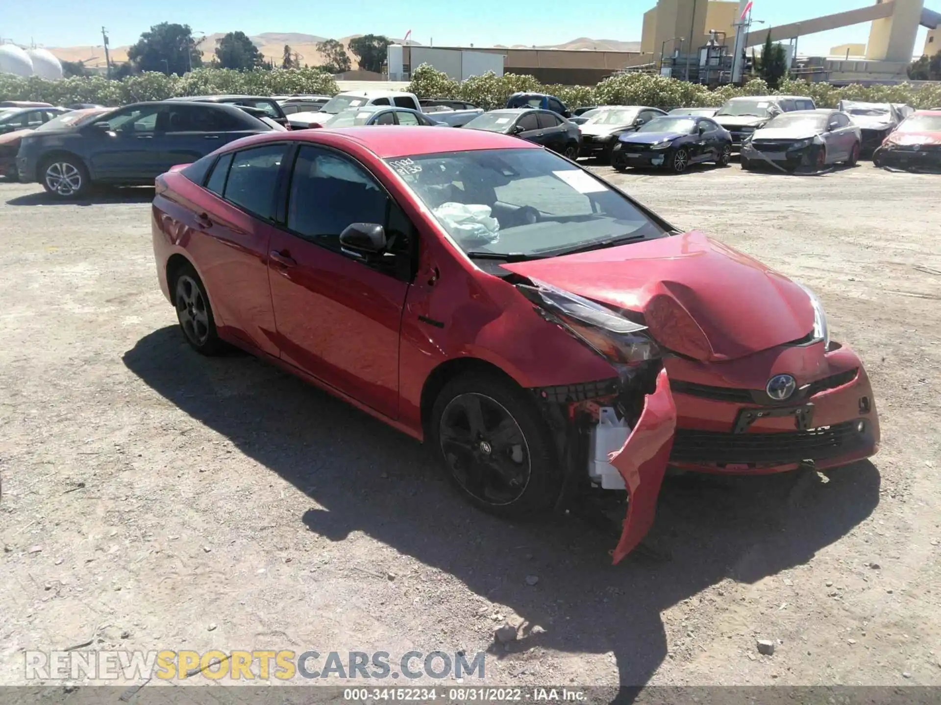 1 Photograph of a damaged car JTDKAMFU7M3129042 TOYOTA PRIUS 2021