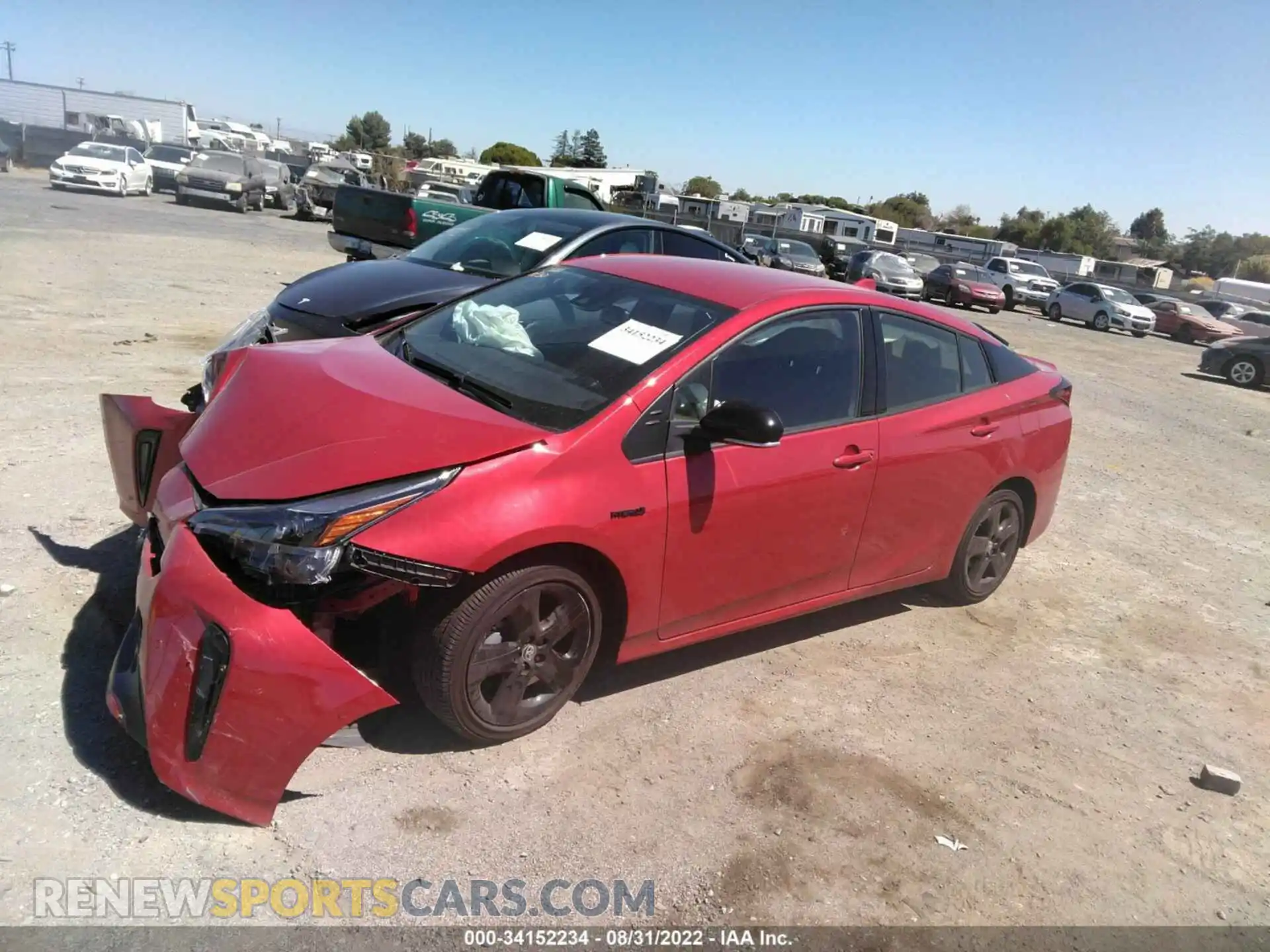 2 Photograph of a damaged car JTDKAMFU7M3129042 TOYOTA PRIUS 2021