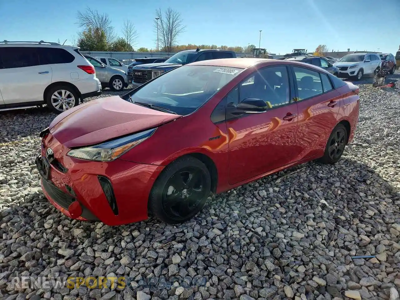 1 Photograph of a damaged car JTDKAMFU7M3129607 TOYOTA PRIUS 2021