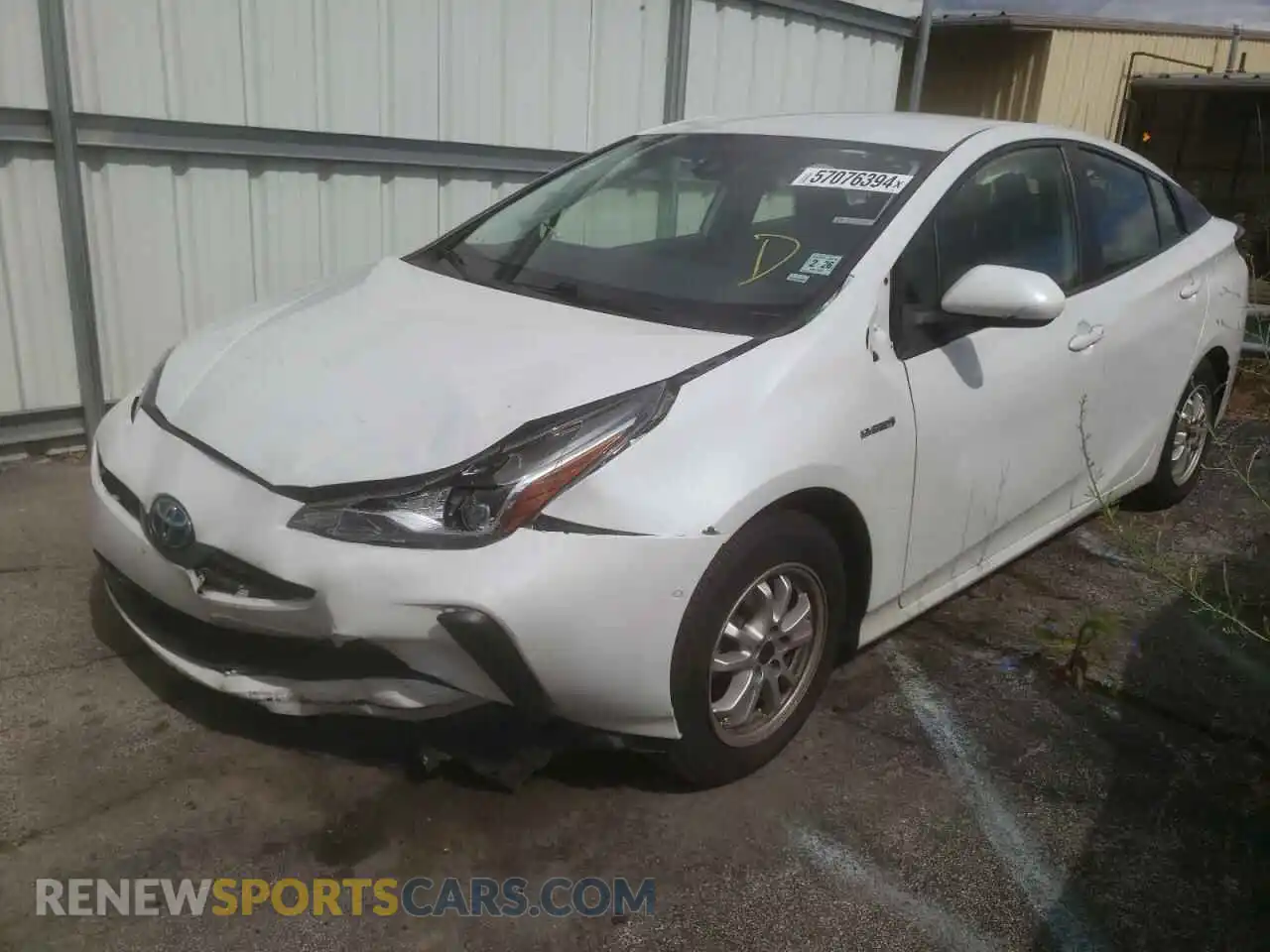 1 Photograph of a damaged car JTDKAMFU7M3133835 TOYOTA PRIUS 2021
