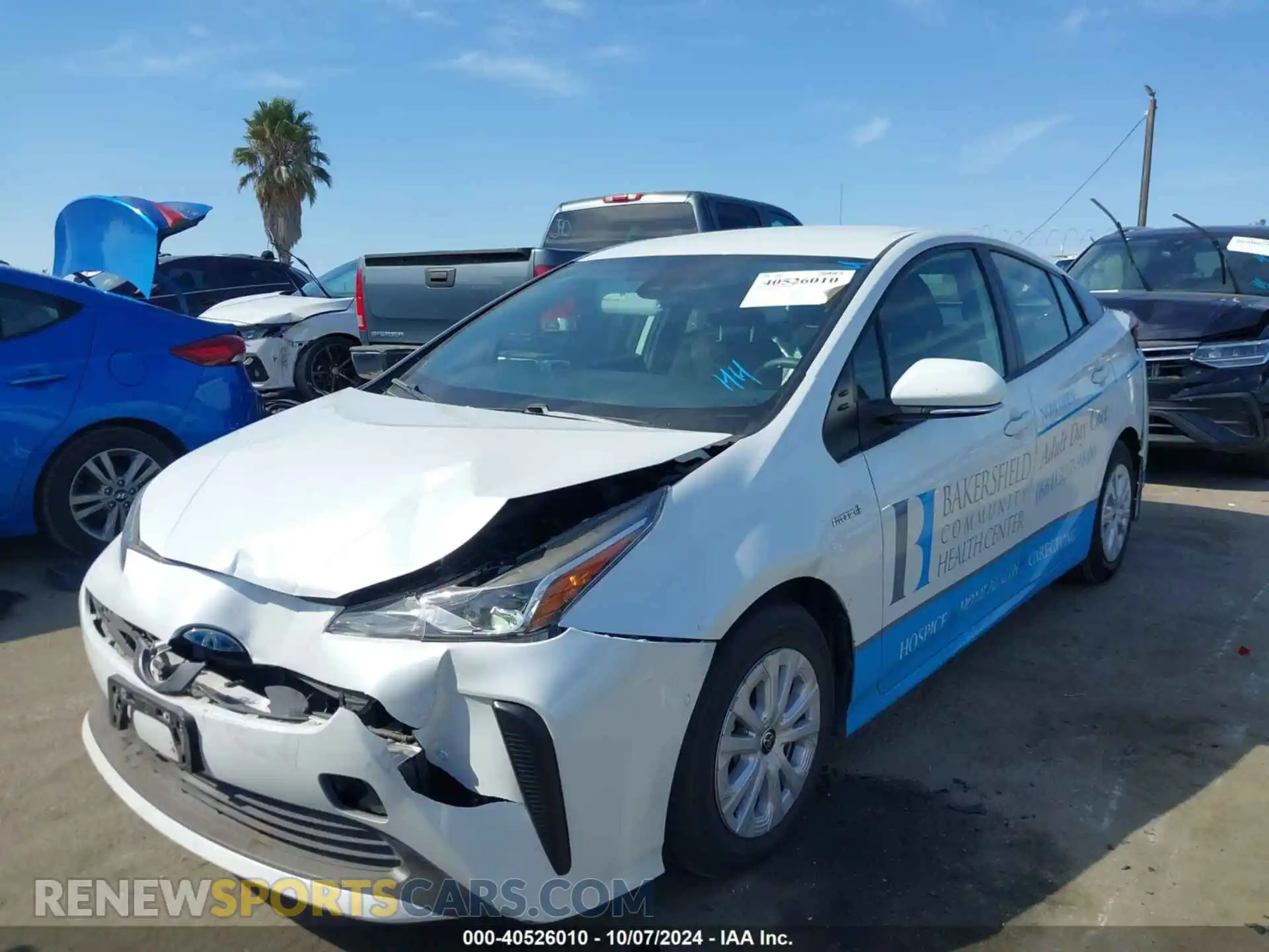 2 Photograph of a damaged car JTDKAMFU7M3135133 TOYOTA PRIUS 2021