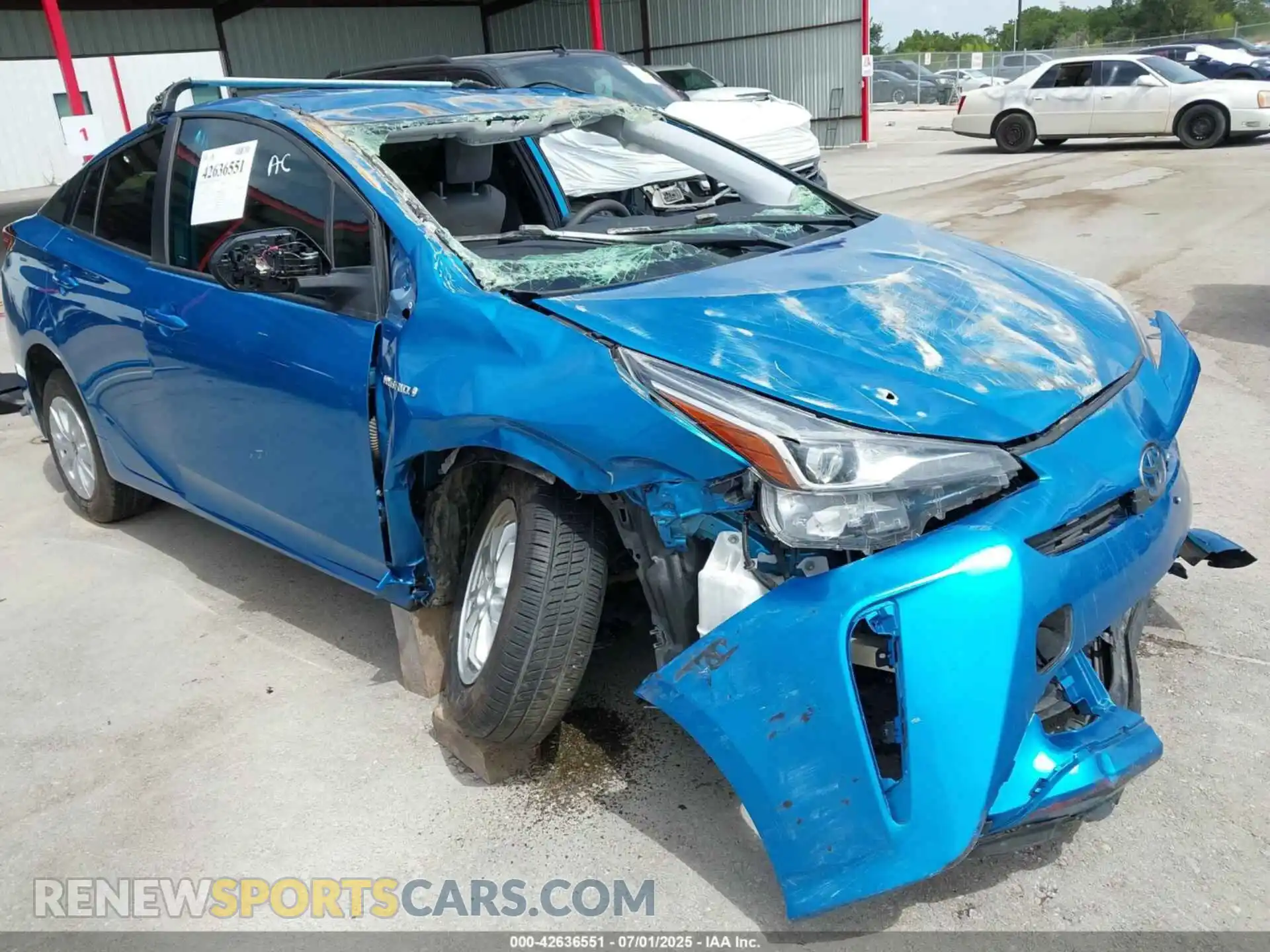 1 Photograph of a damaged car JTDKAMFU7M3141627 TOYOTA PRIUS 2021