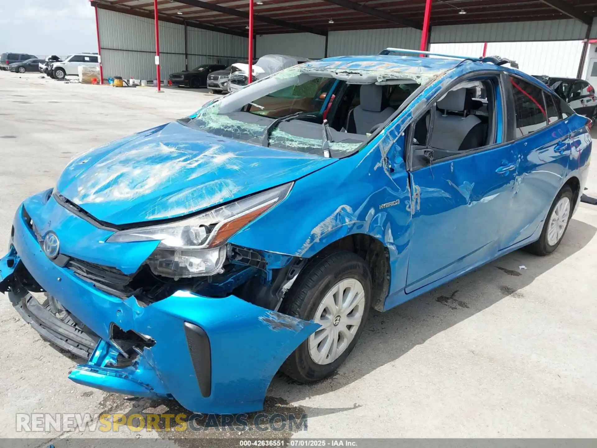 2 Photograph of a damaged car JTDKAMFU7M3141627 TOYOTA PRIUS 2021