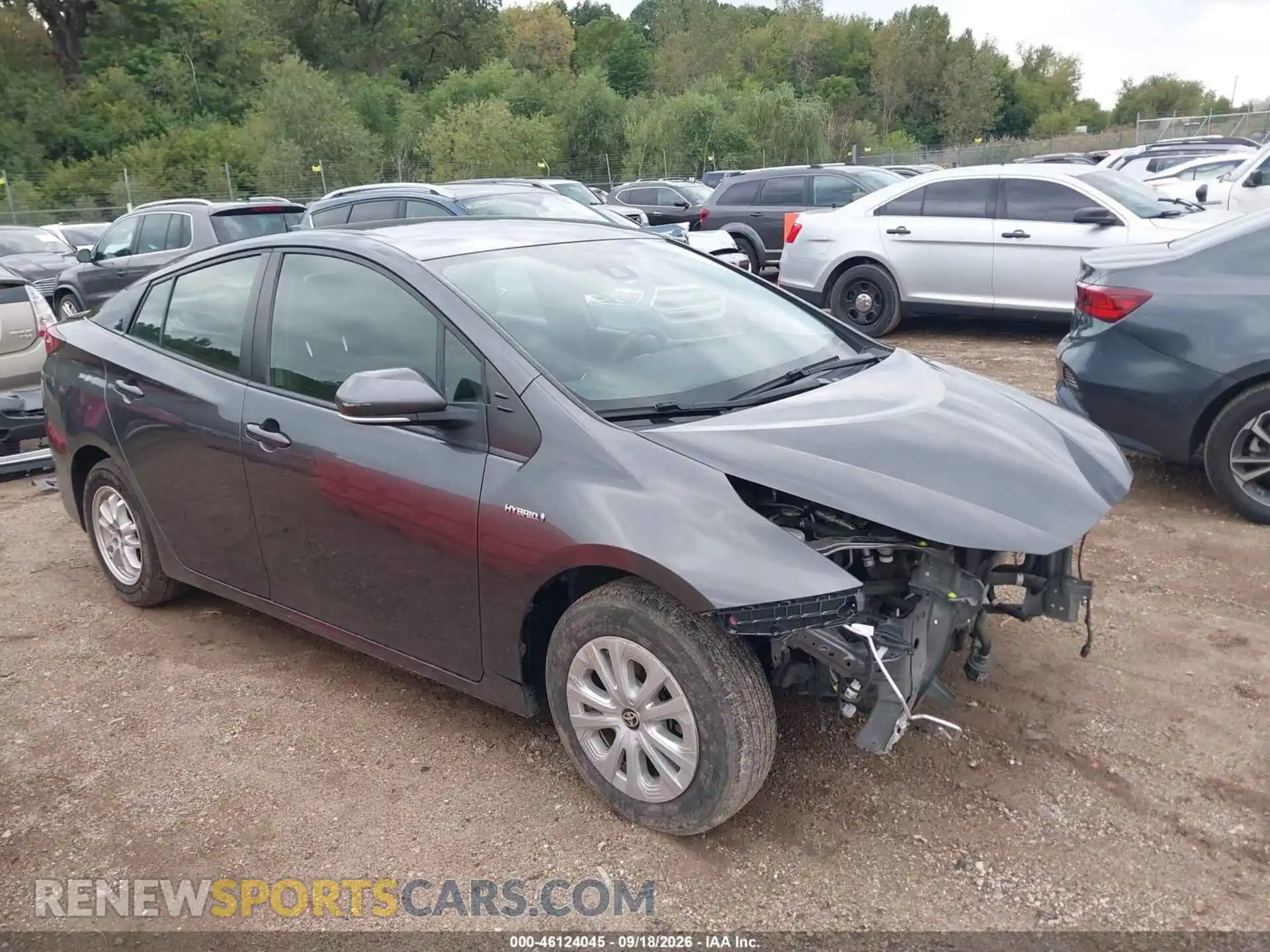 1 Photograph of a damaged car JTDKAMFU7M3147797 TOYOTA PRIUS 2021