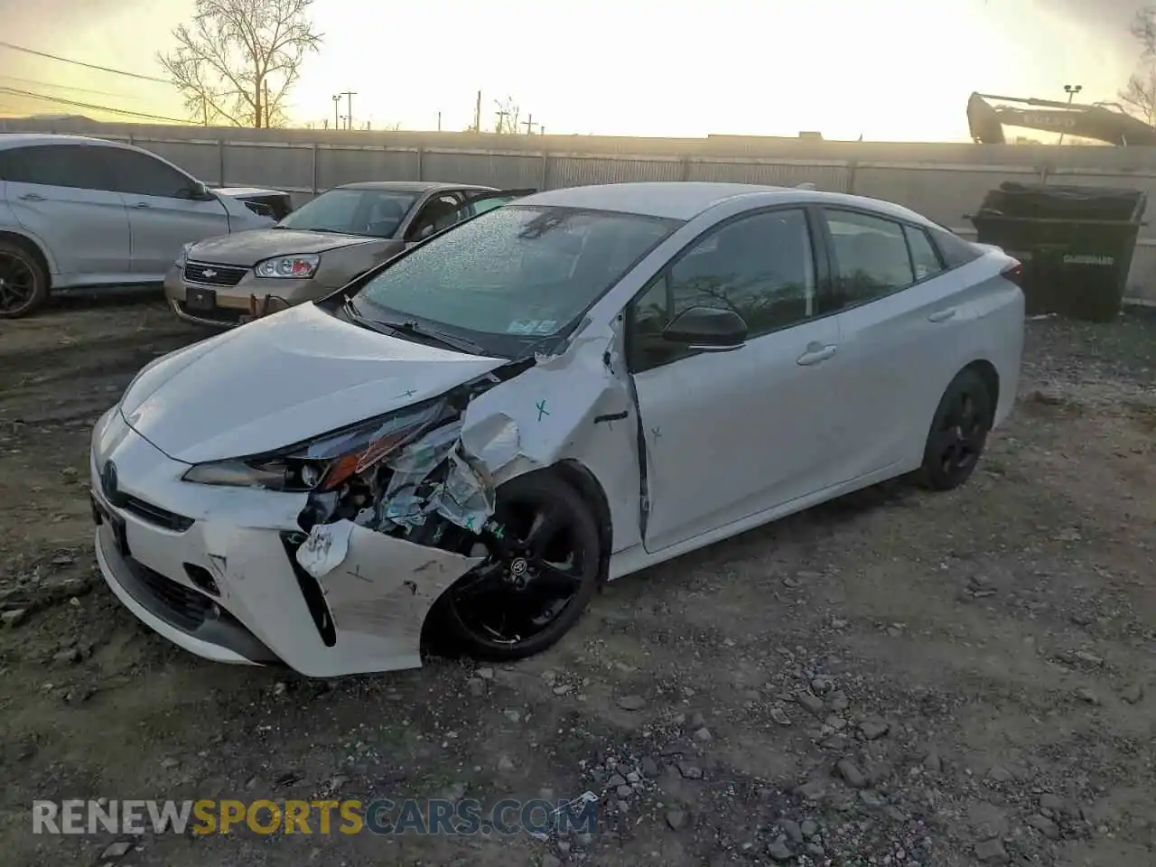 1 Photograph of a damaged car JTDKAMFU8M3127672 TOYOTA PRIUS 2021